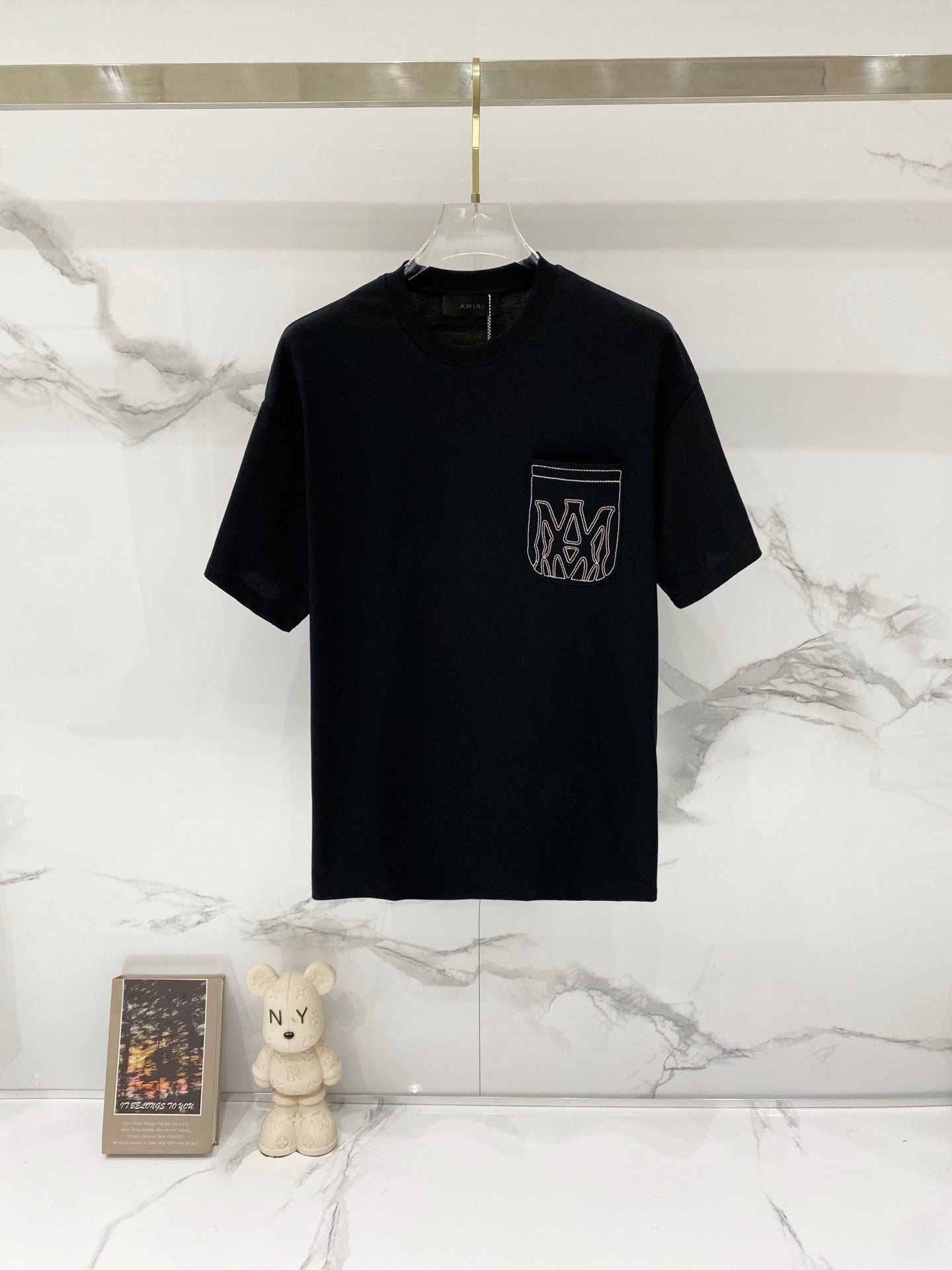 Amiri Cotton Pocket Logo T-Shirt
