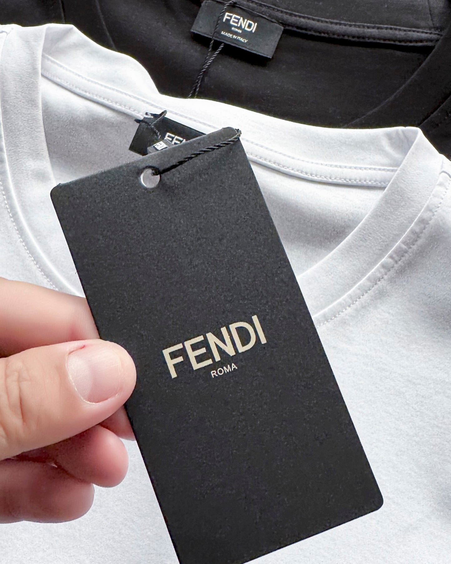 Fendi Monster Eyes Embroidered Cotton T-Shirt