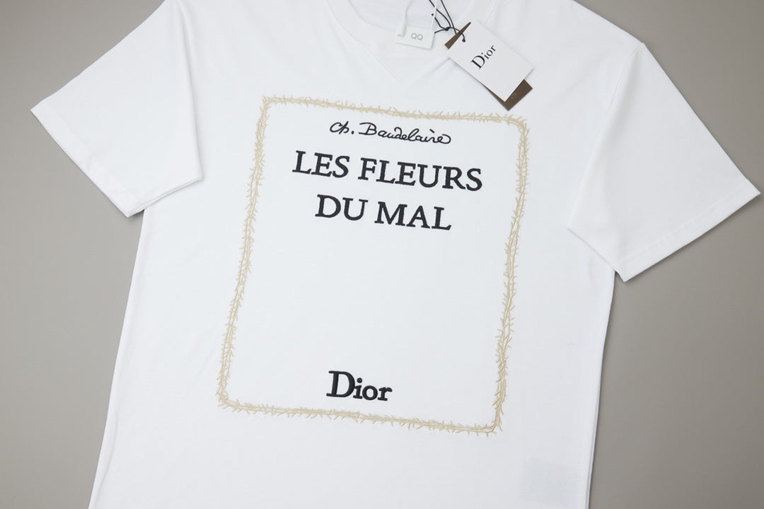 Dior Logo Embroidered Short-Sleeve T-Shirt – 26SS Early Spring Collection