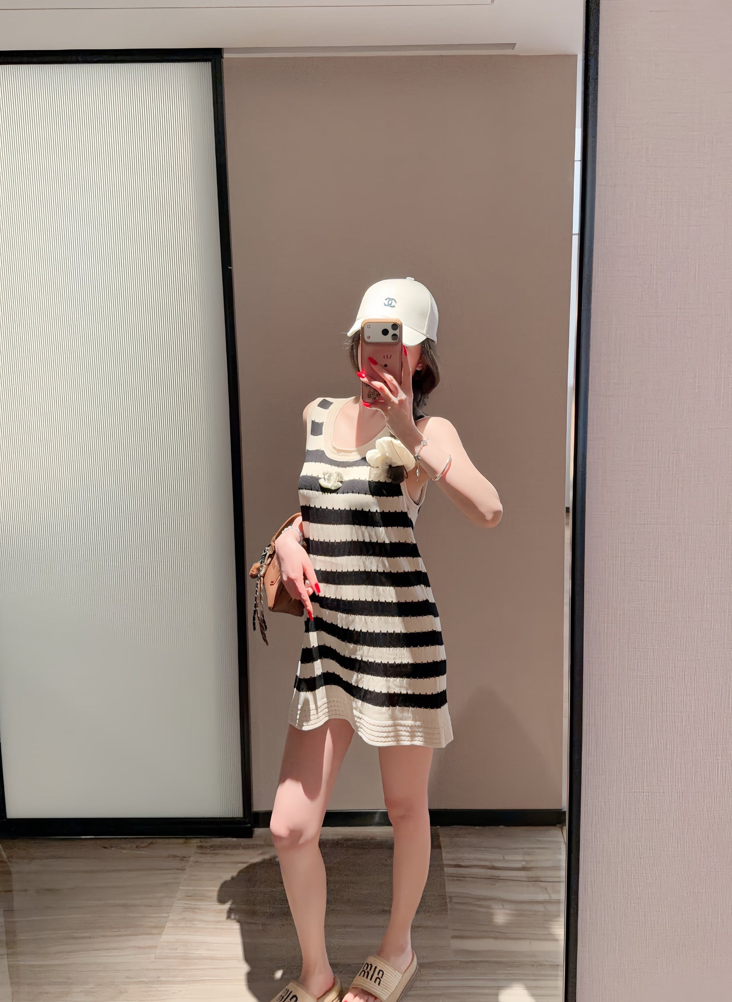 Chanel Striped Knitted Dress