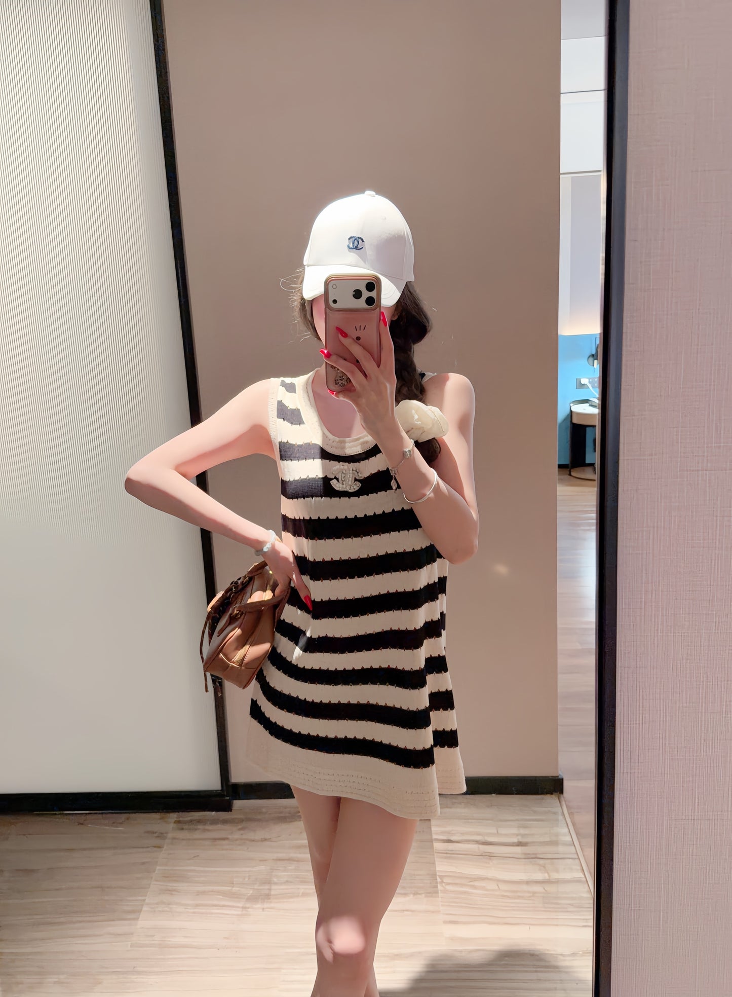 Chanel Striped Knitted Dress