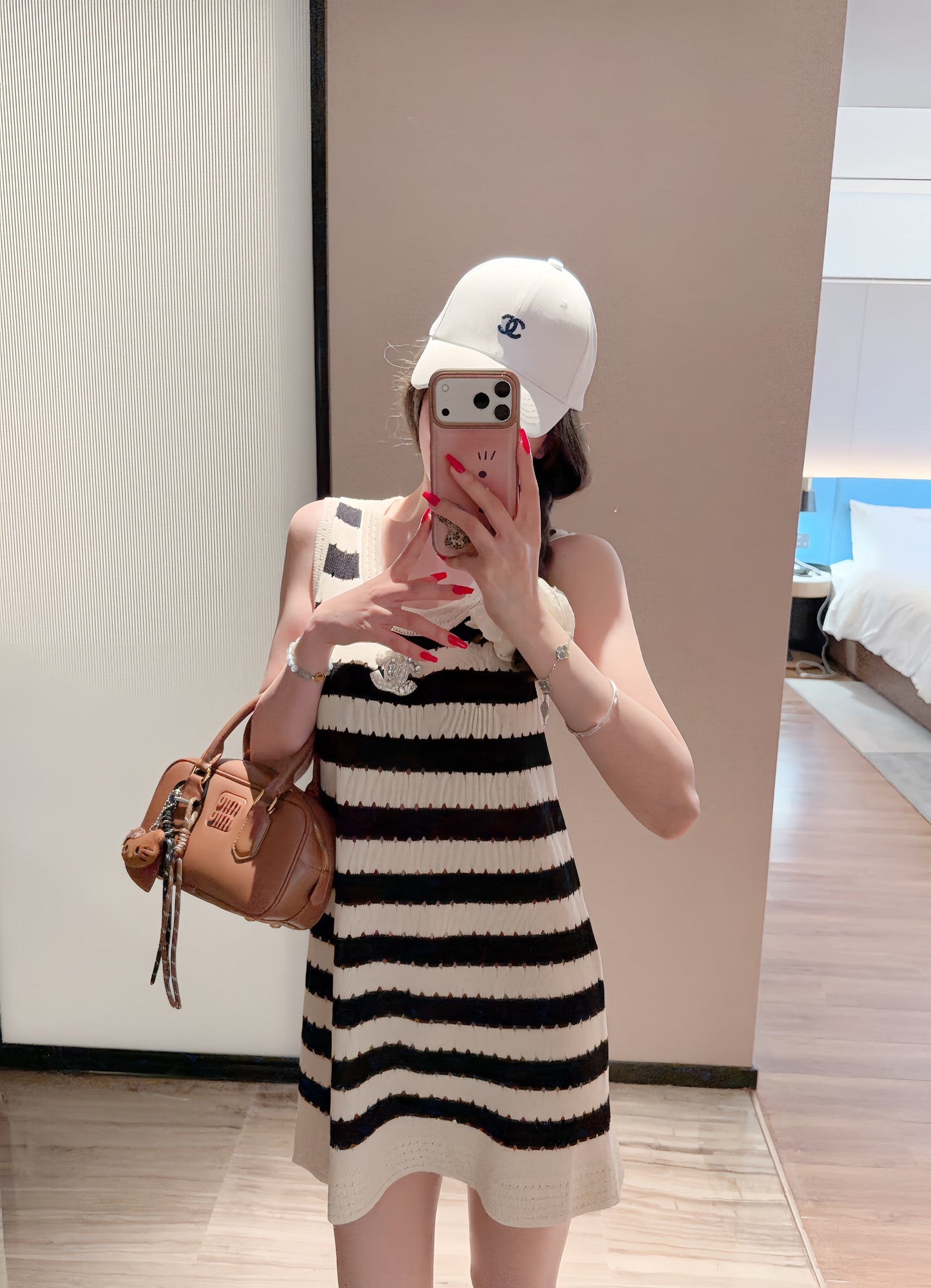 Chanel Striped Knitted Dress