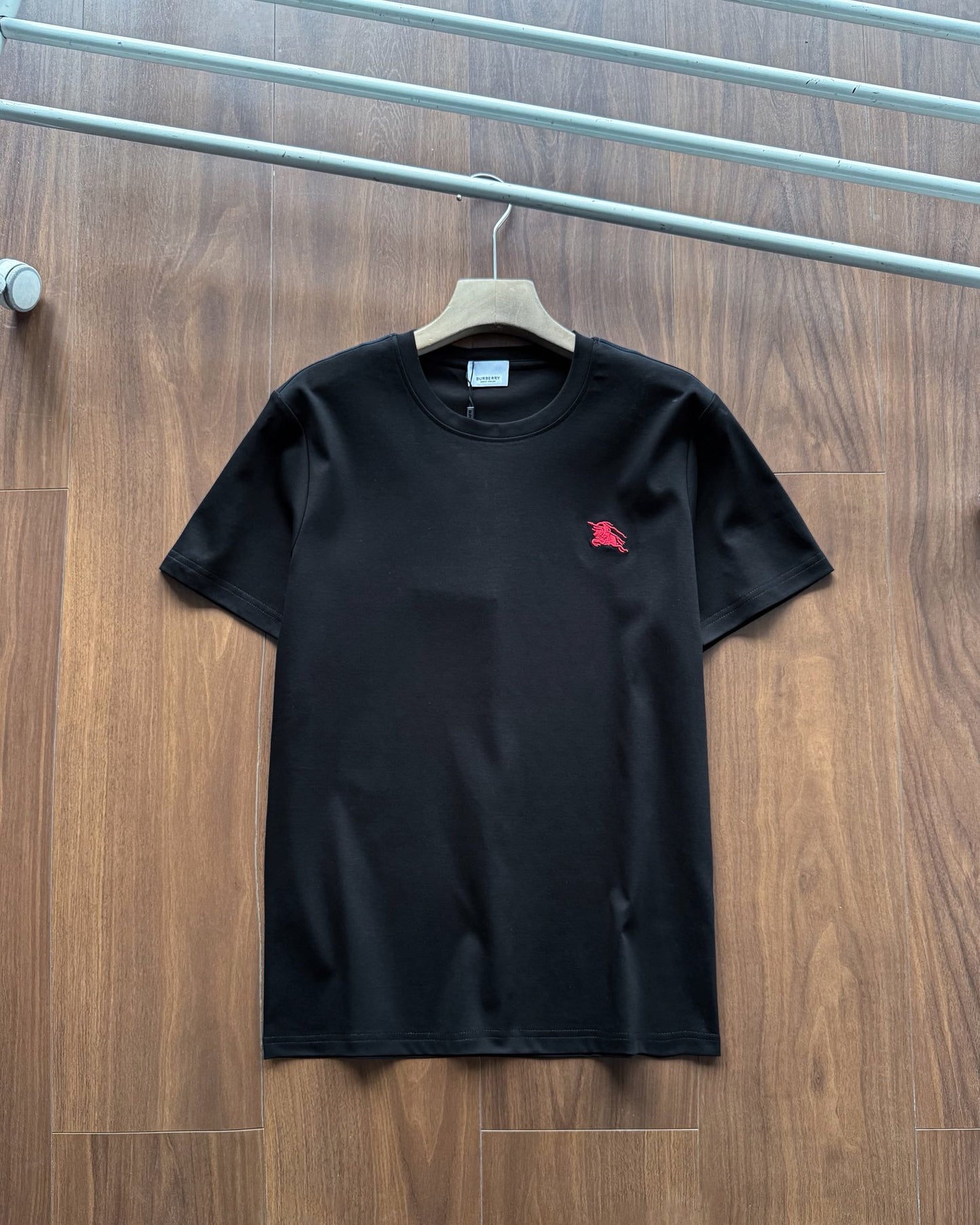 Burberry Embroidered Mercerized Cotton T-Shirt