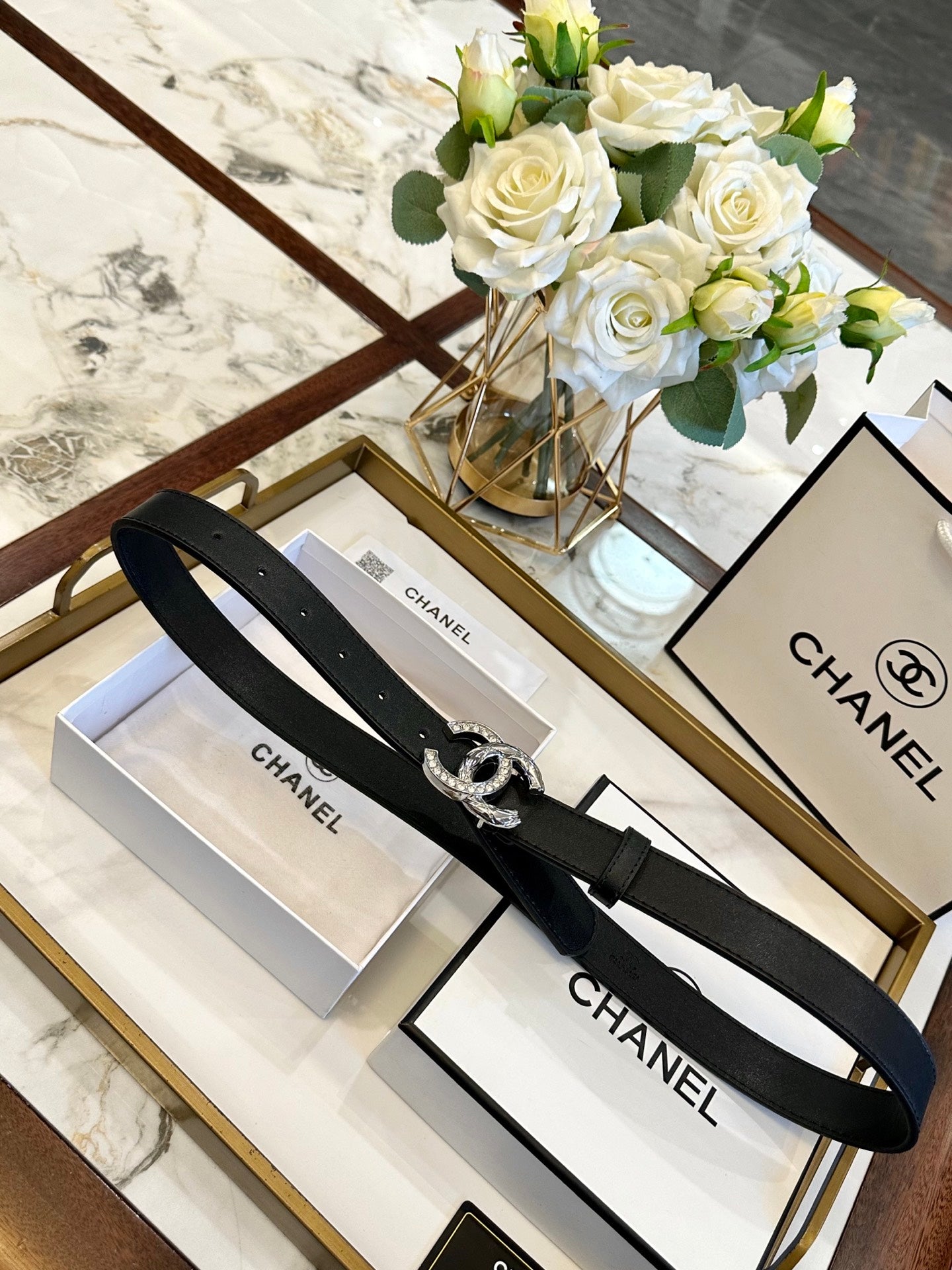 Chanel Fashion Versatile Leather Belt – 3.0cm