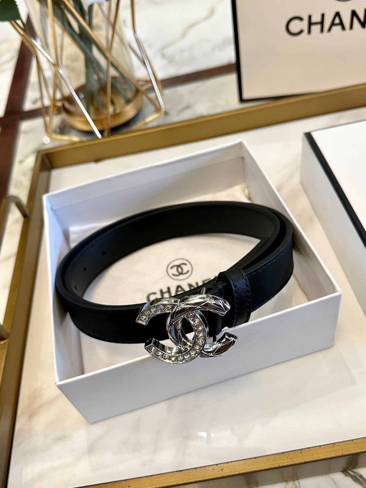 Chanel Fashion Versatile Leather Belt – 3.0cm