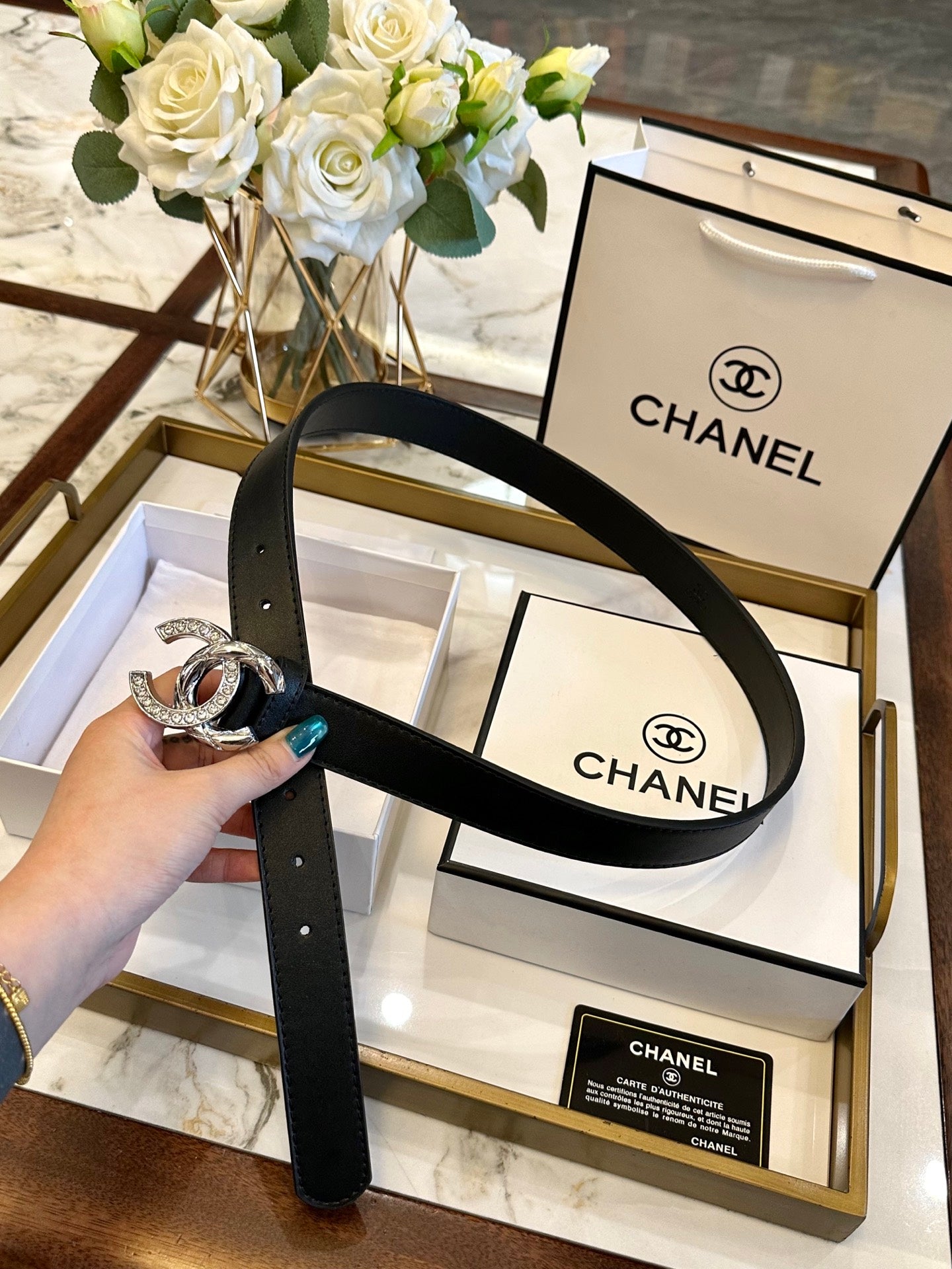 Chanel Fashion Versatile Leather Belt – 3.0cm