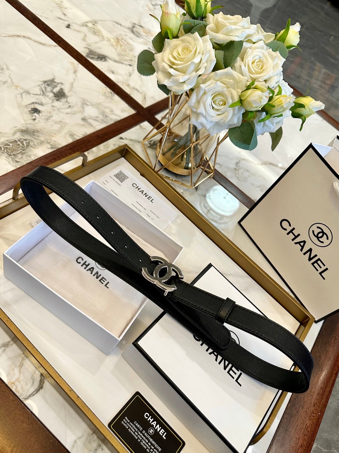 Chanel Fashion Versatile Leather Belt – 3.0cm