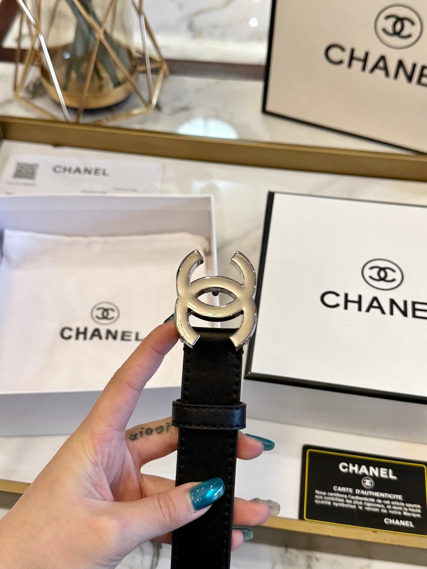 Chanel Fashion Versatile Leather Belt – 3.0cm