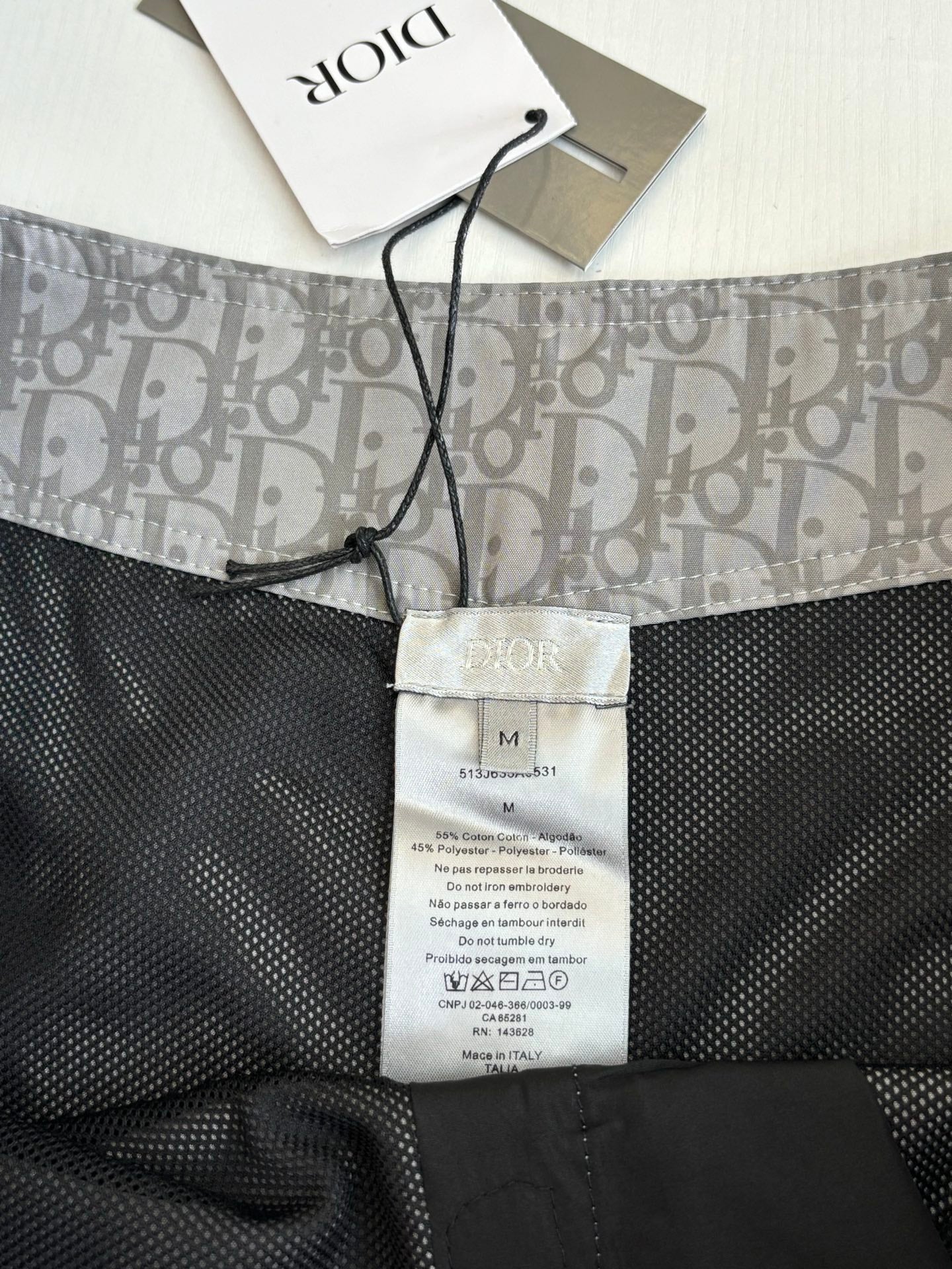 Dior Full Print Letter Beach Shorts – 25SS Collection