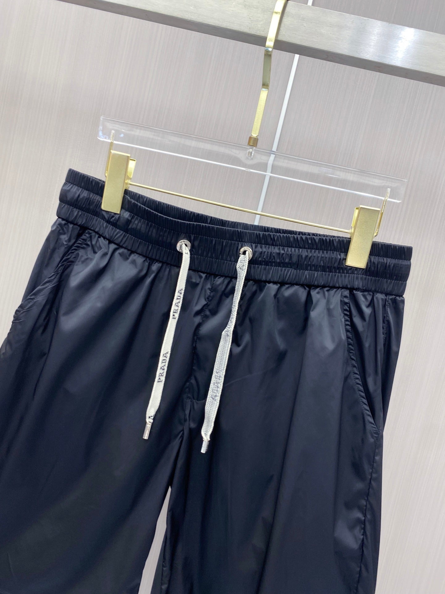 Prada Quick-Dry Drawstring Beach Shorts – Spring/Summer 2026 Collection