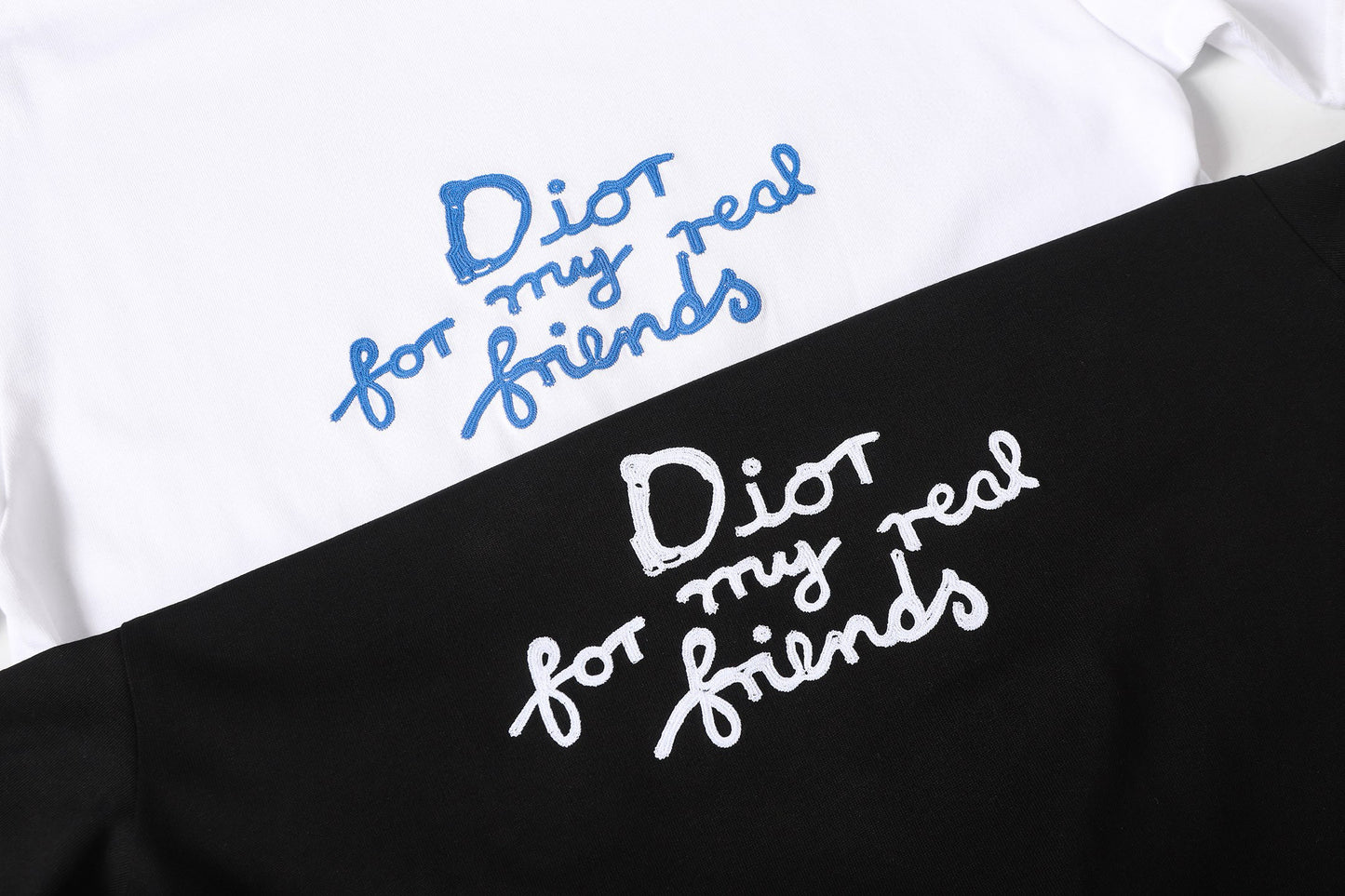 Dior Cursive Embroidered Letter Print T-Shirt – 26SS