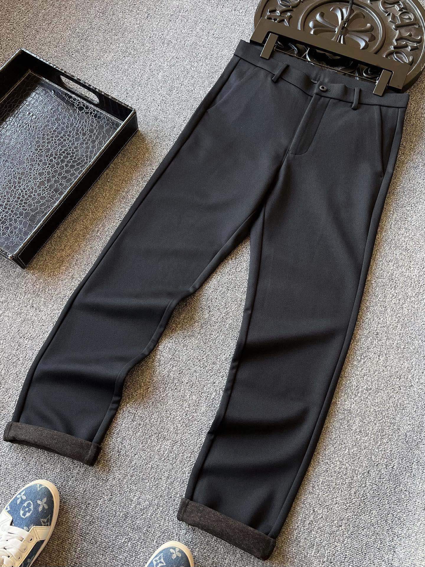 Dior Textured Cotton Casual Trousers
