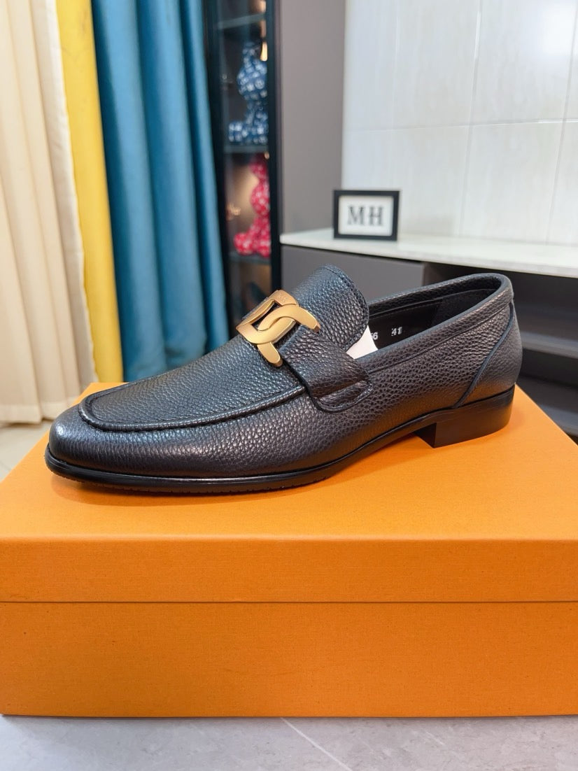 Tod's Embossed Leather Casual Loafers