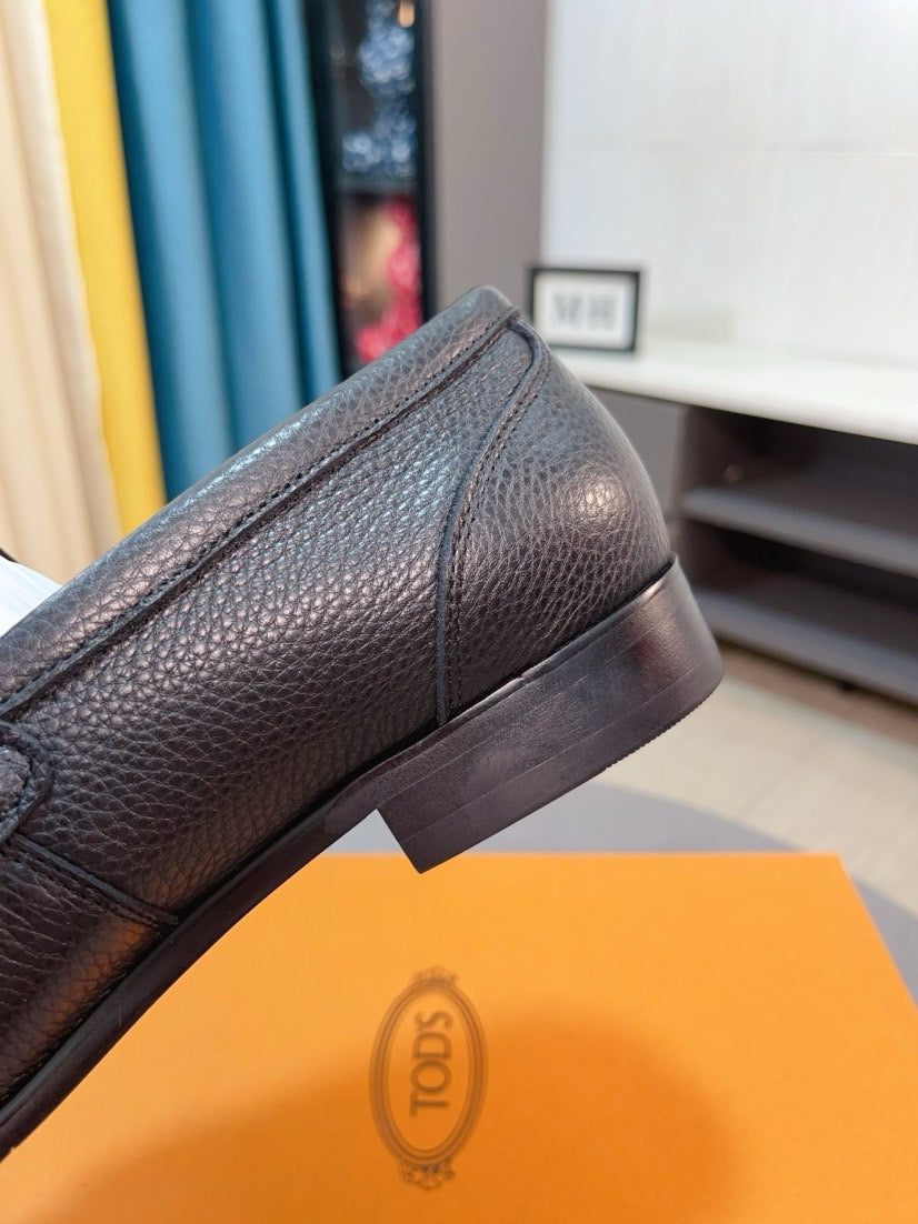 Tod's Embossed Leather Casual Loafers