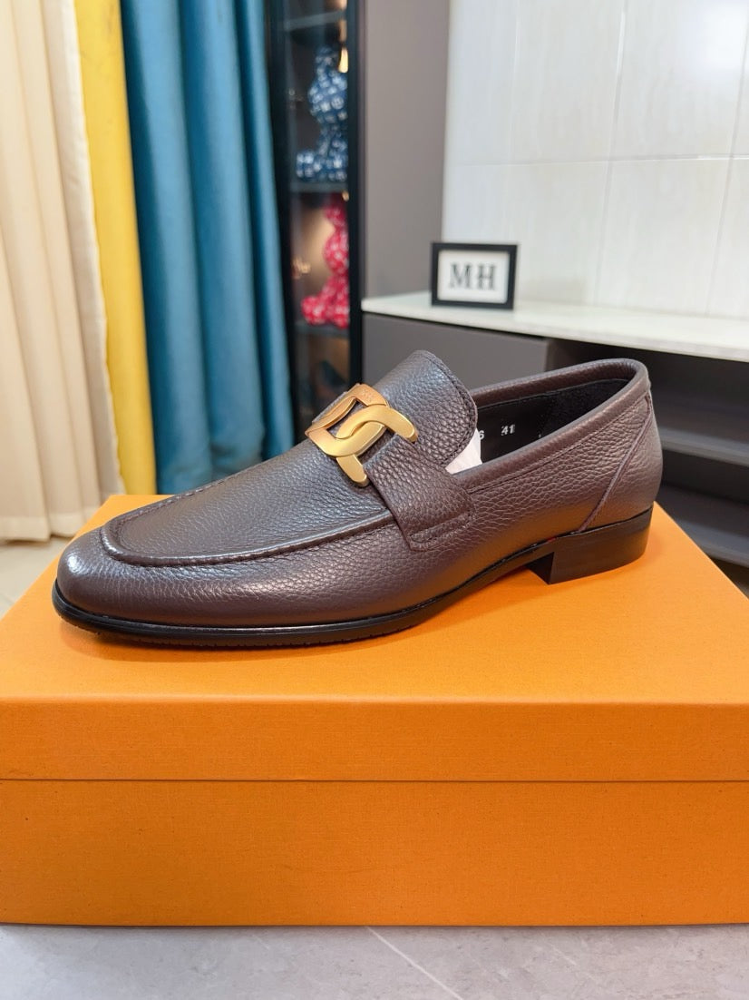 Tod's Embossed Leather Casual Loafers