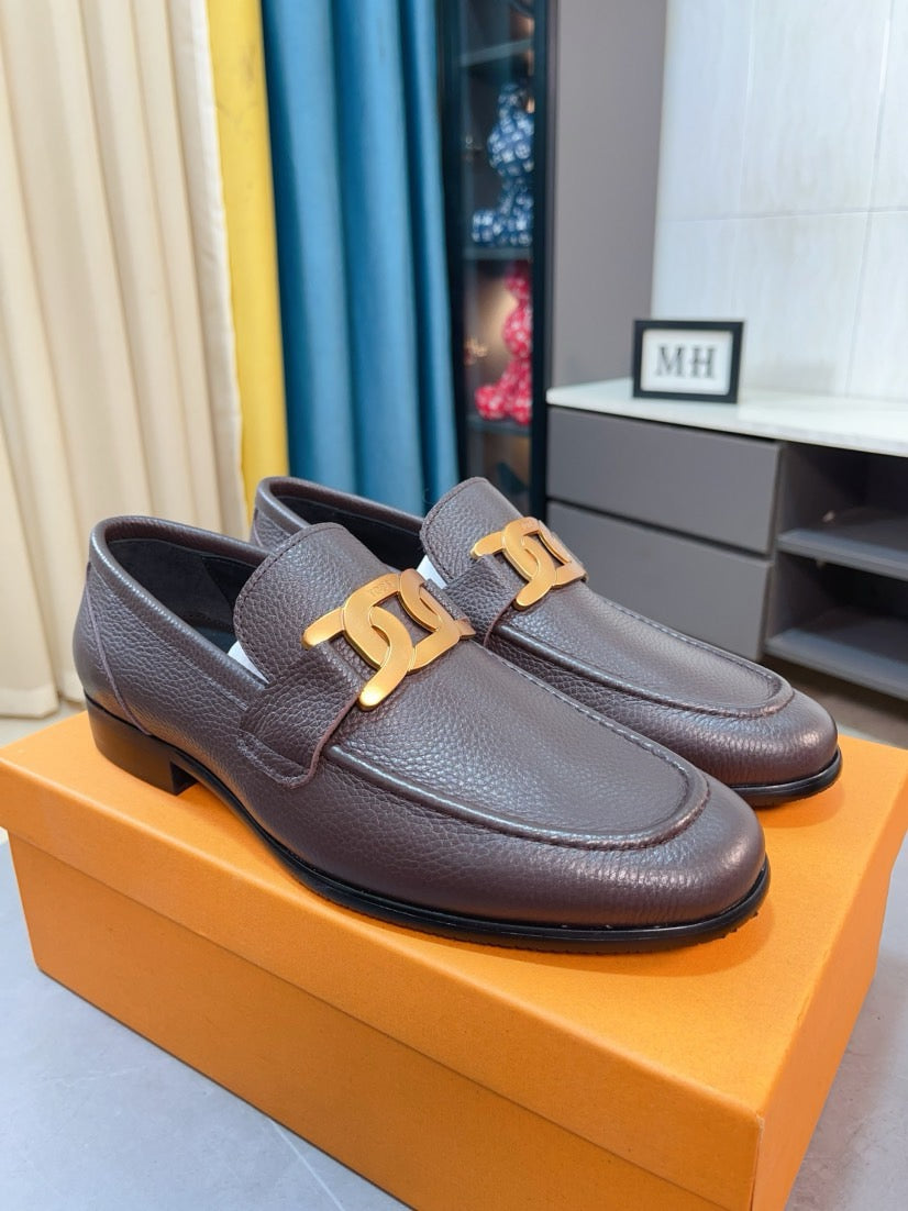 Tod's Embossed Leather Casual Loafers