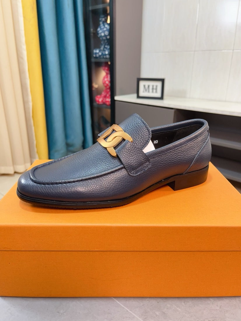 Tod's Embossed Leather Casual Loafers