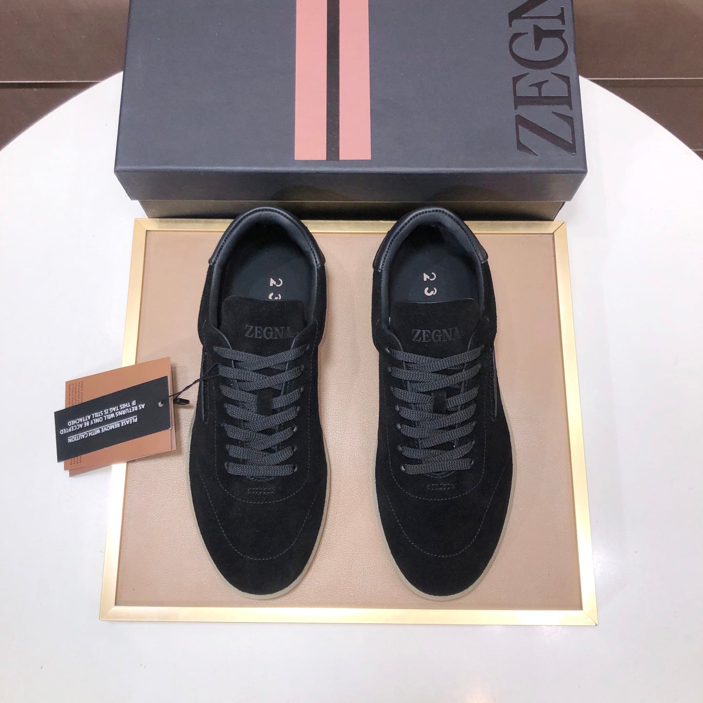 Zegna 232 Suede Sneakers