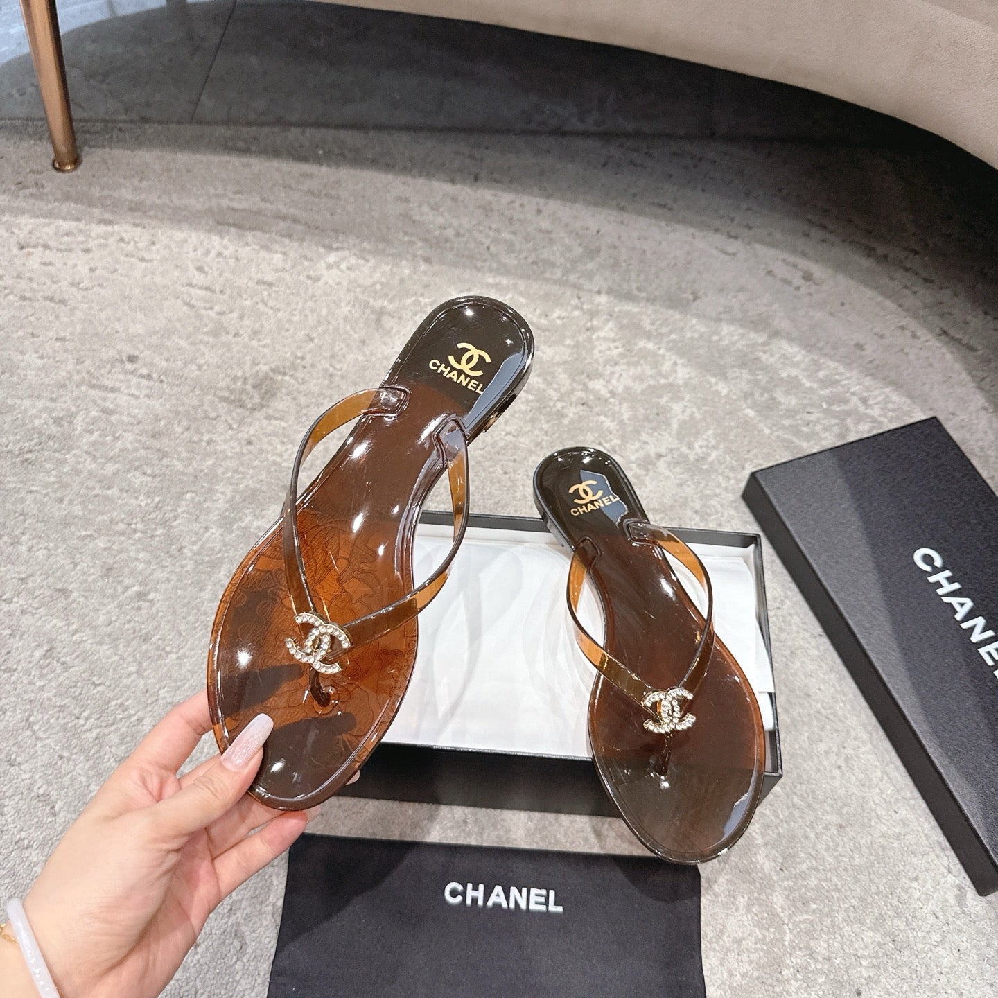 Chanel Double C Thong Sandals – 26P Collection