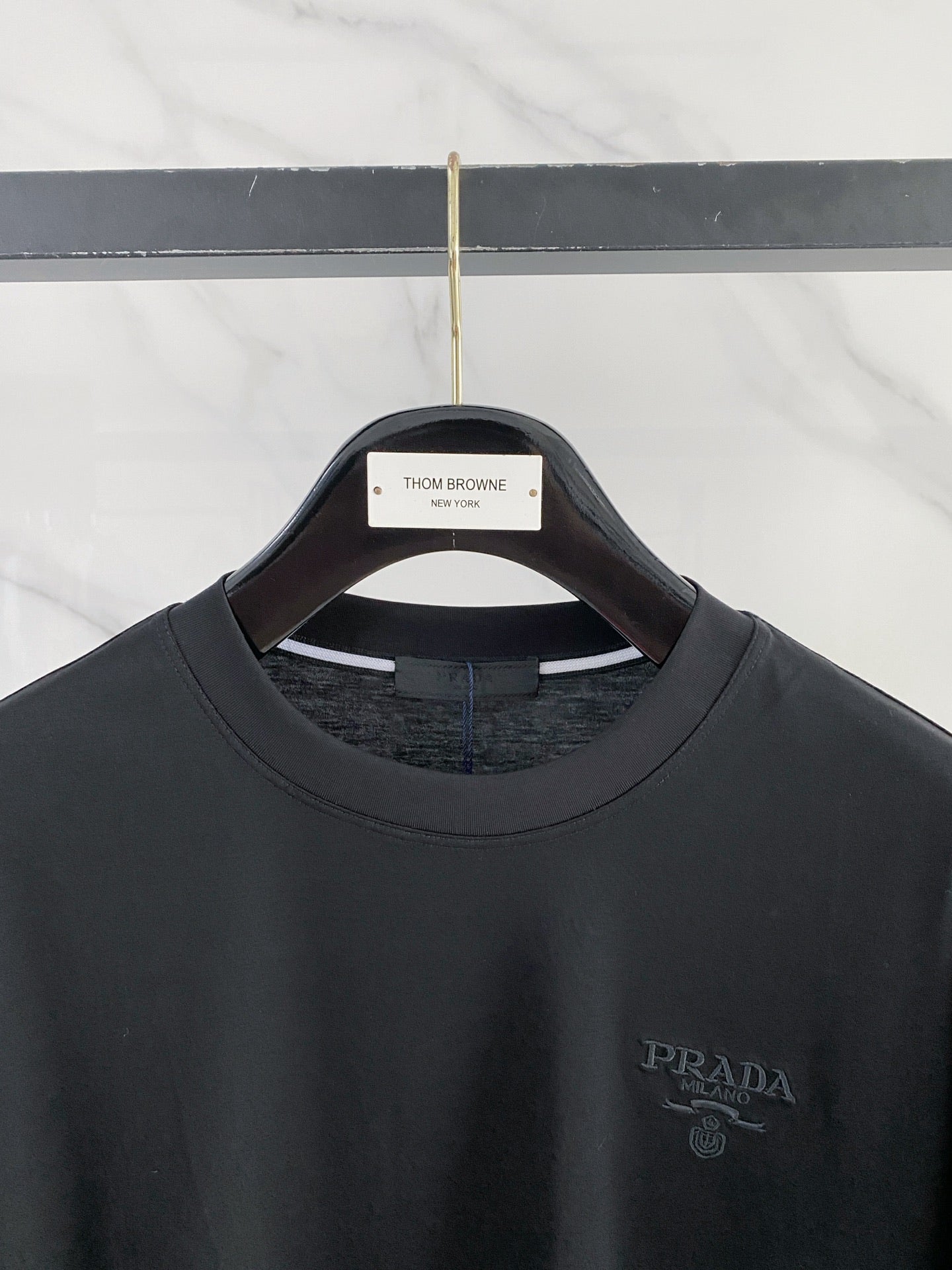 Prada Logo Mercerized Cotton T-Shirt – 2026SS