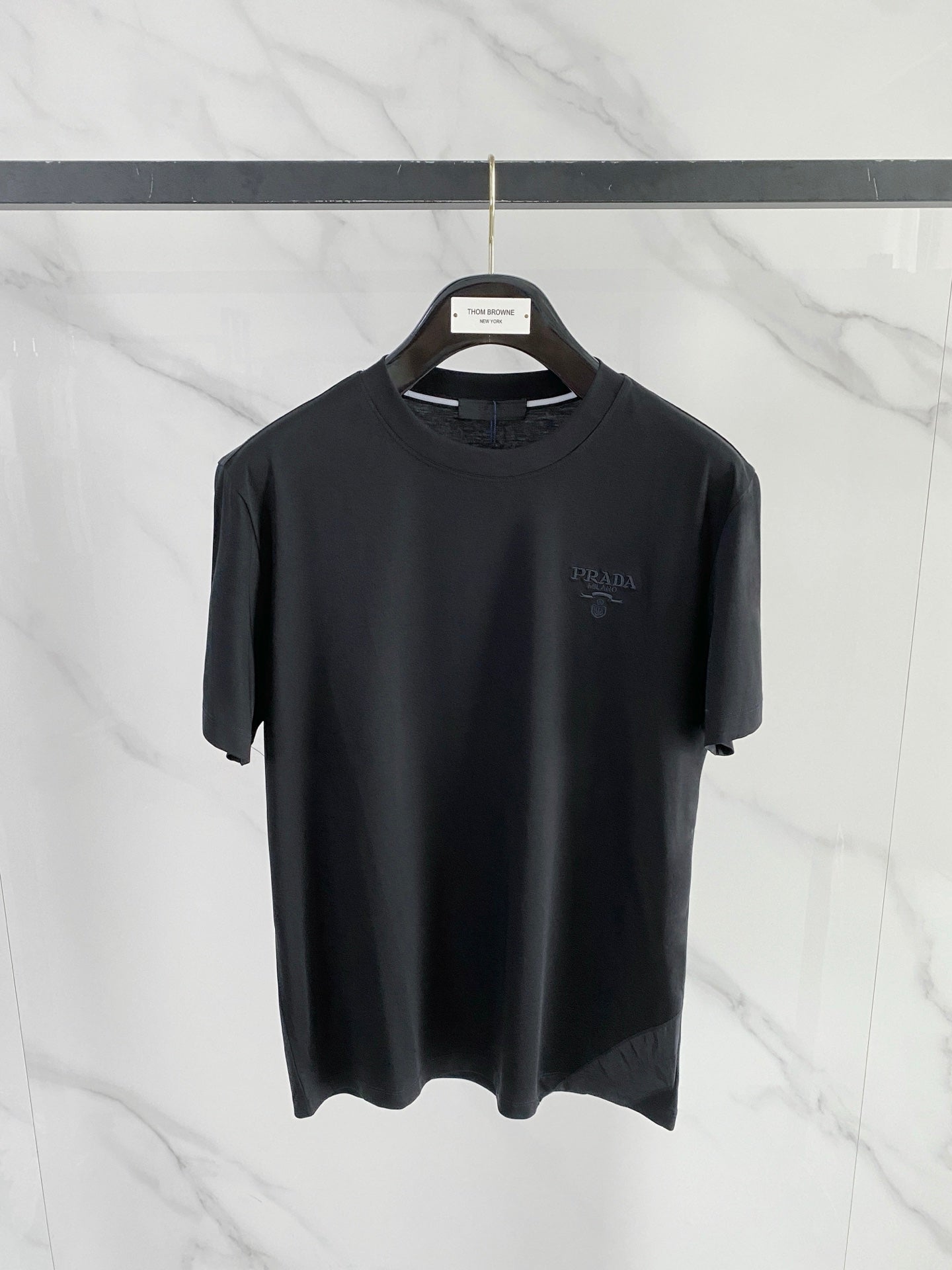 Prada Logo Mercerized Cotton T-Shirt – 2026SS