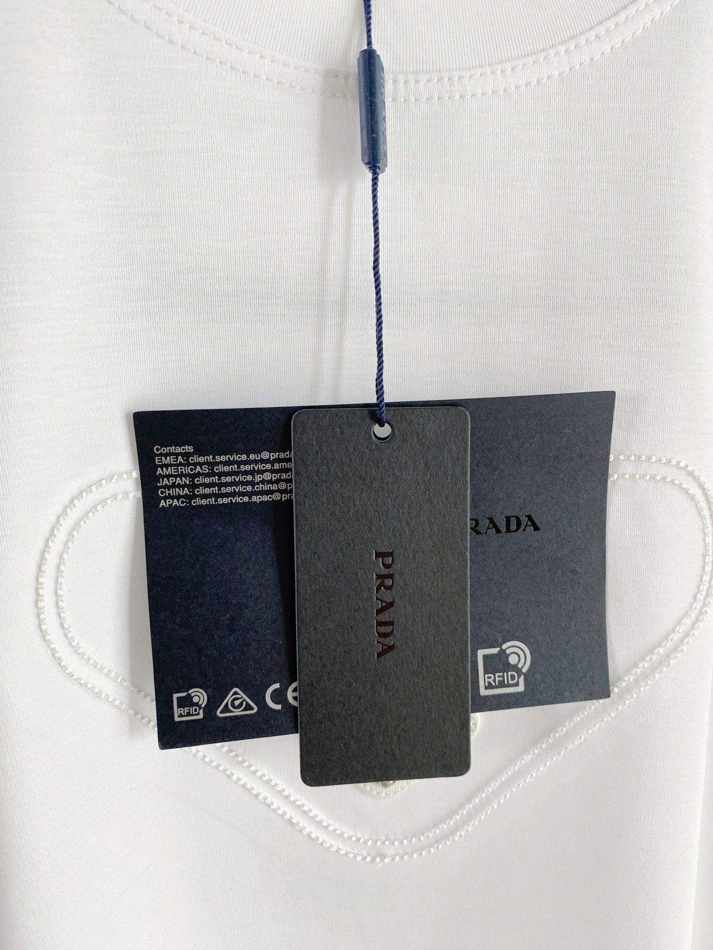 Prada Logo Mercerized Cotton T-Shirt – 2026SS