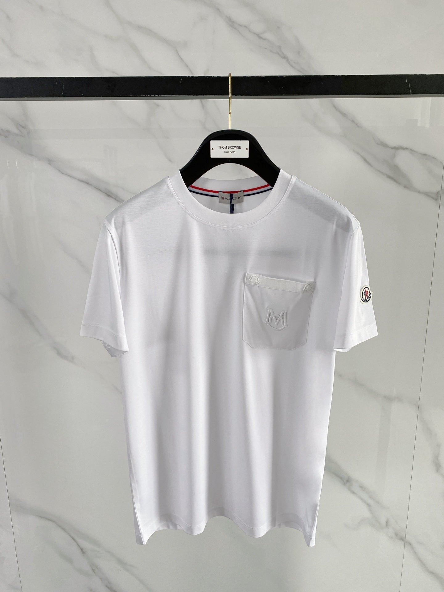 Moncler Logo Mercerized Cotton T-Shirt – 2026SS