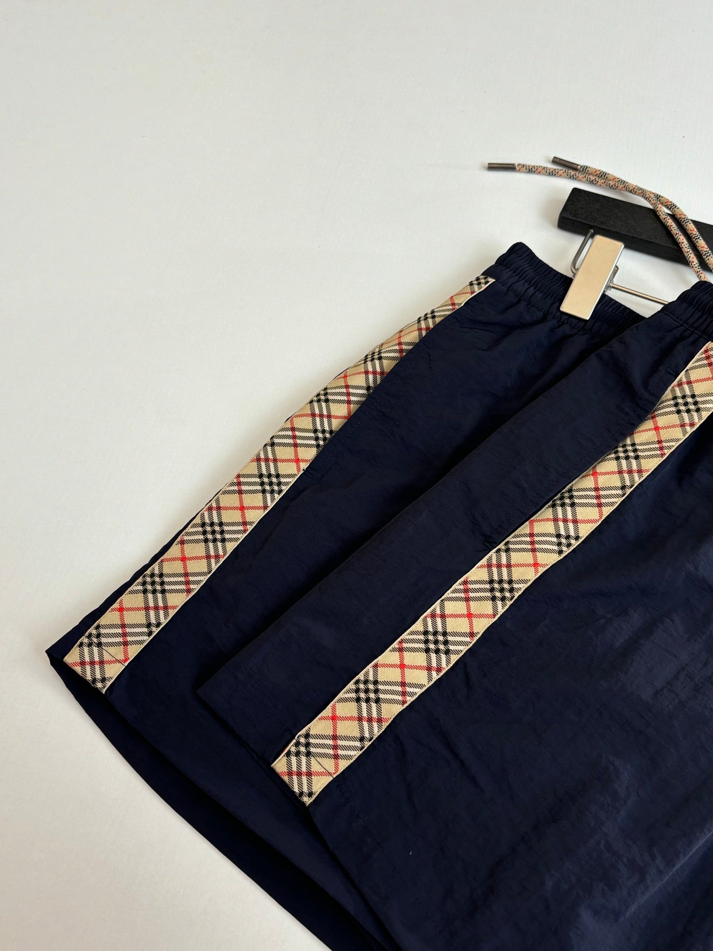 Burberry Nylon Side Check Drawstring Shorts