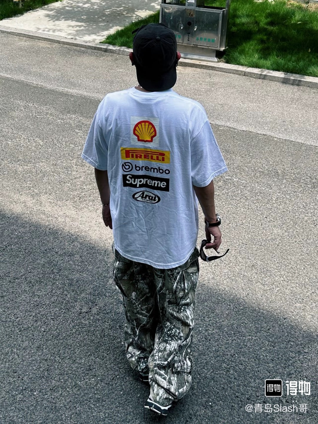 Supreme x DUCATI Logo Print Heavyweight T-Shirt