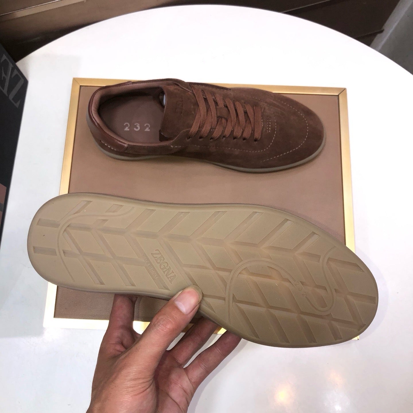 Zegna 232 Suede Sneakers