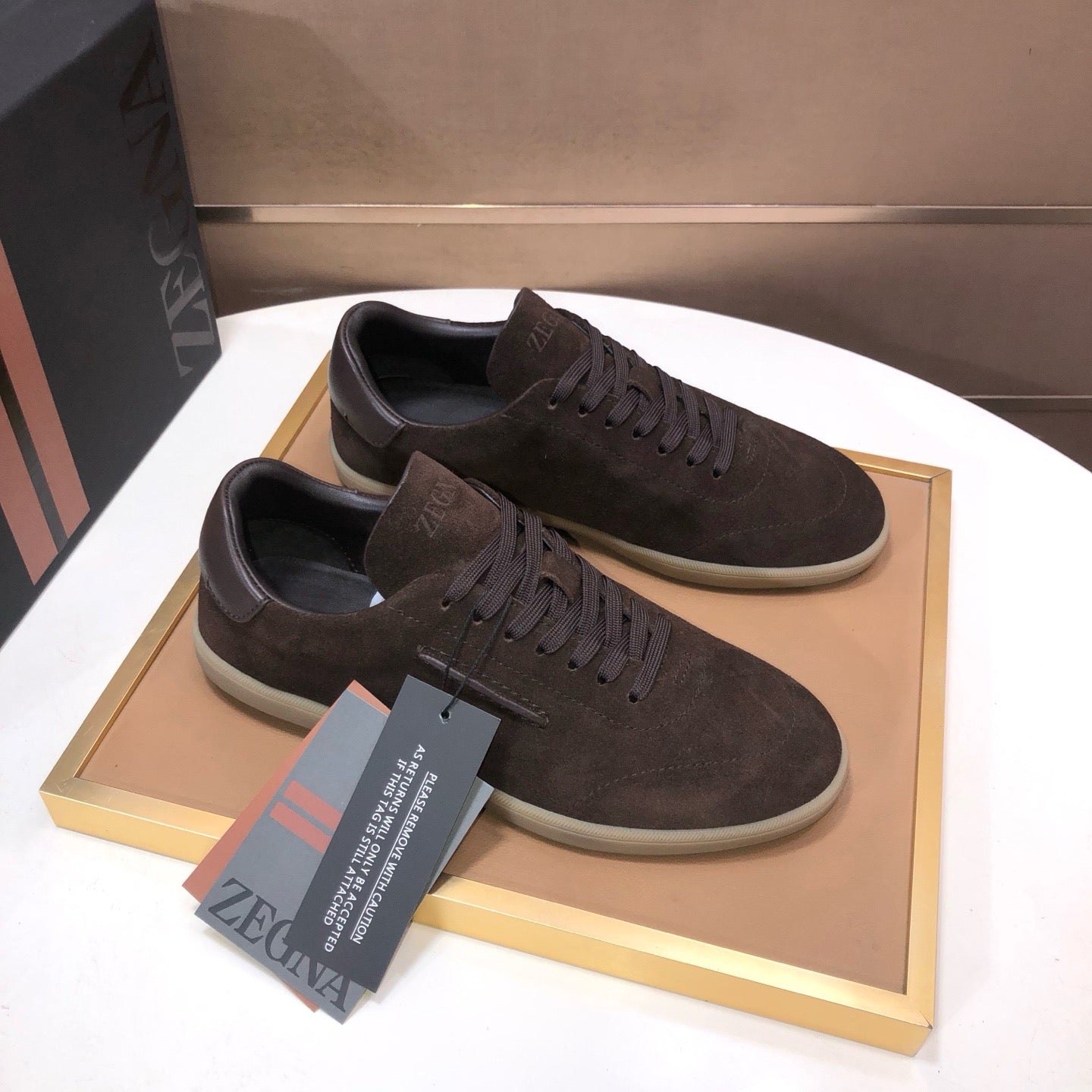 Zegna 232 Suede Sneakers