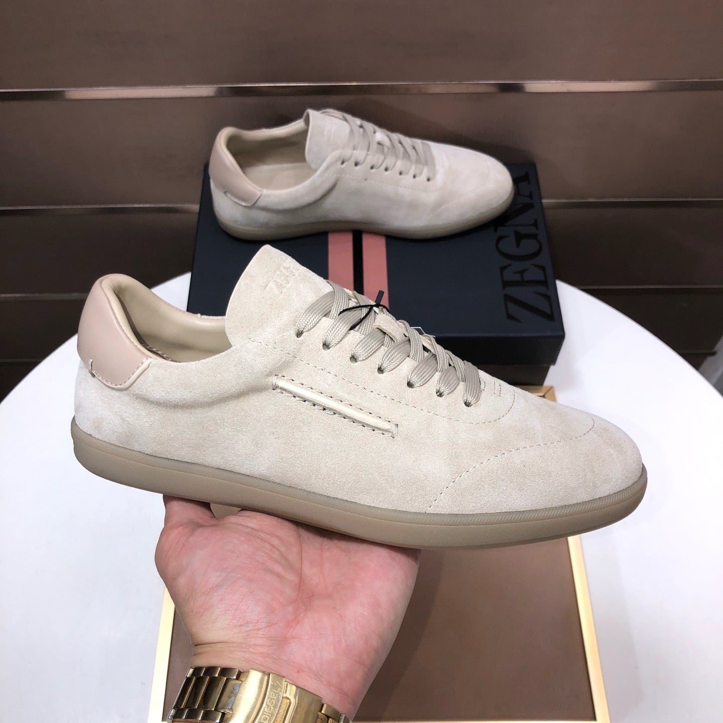Zegna 232 Suede Sneakers