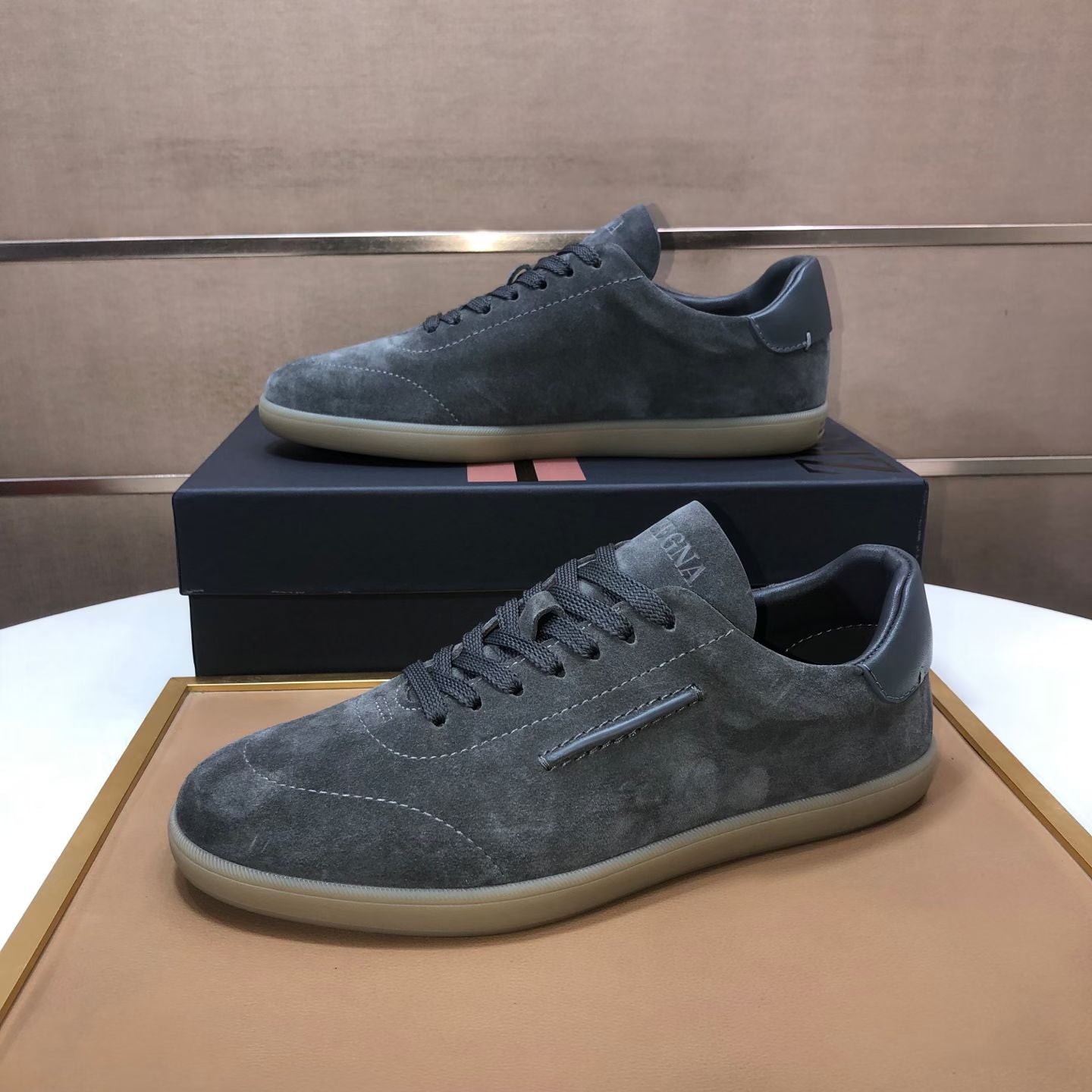 Zegna 232 Suede Sneakers