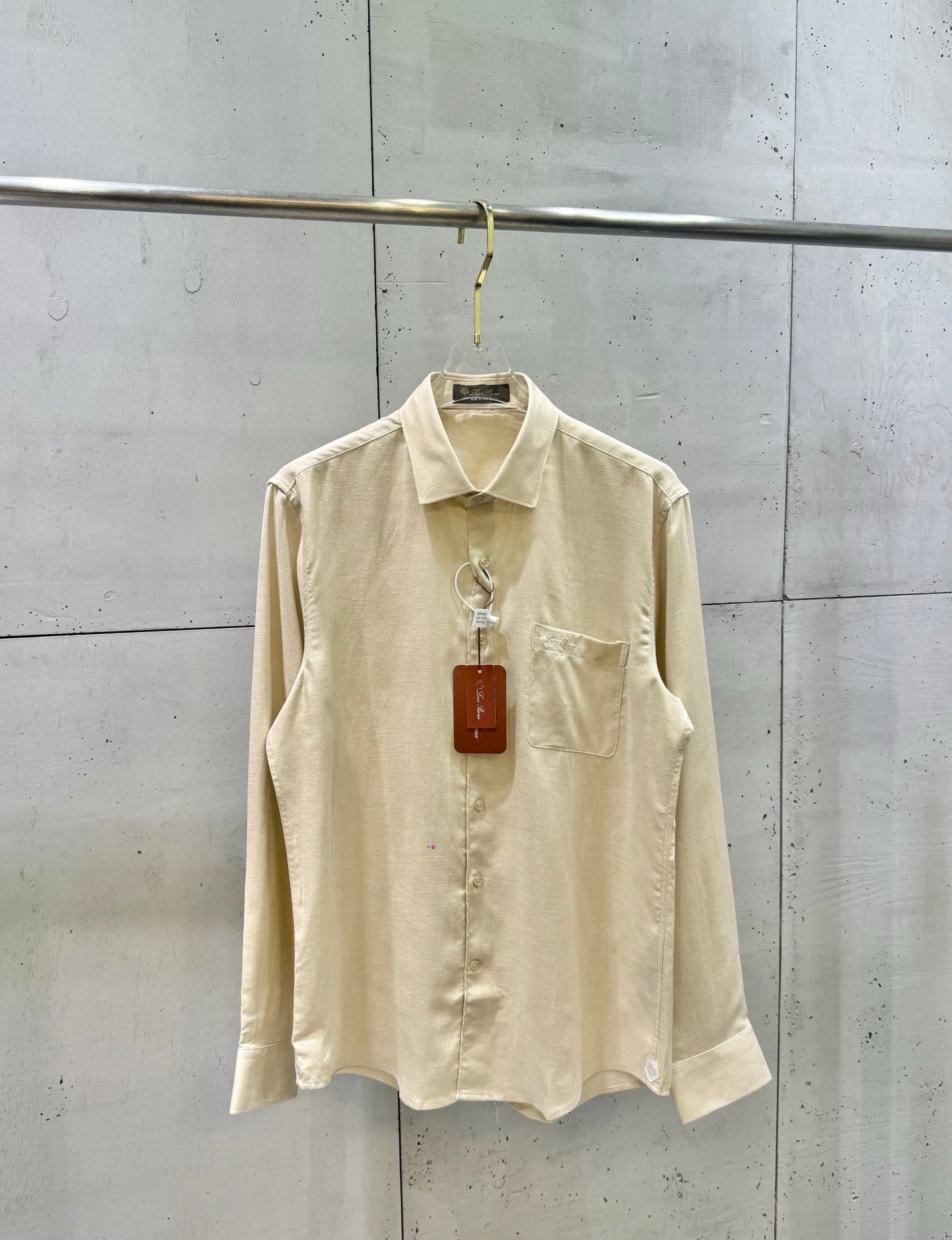 Loro Piana Custom Linen Long-Sleeve Shirt – 2026 Summer Collection