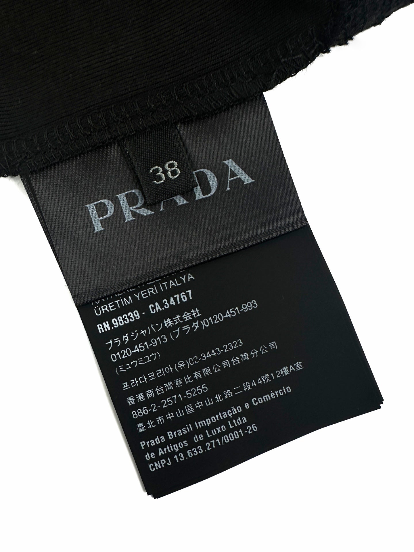 Prada Triangle Logo Cropped Tank Top
