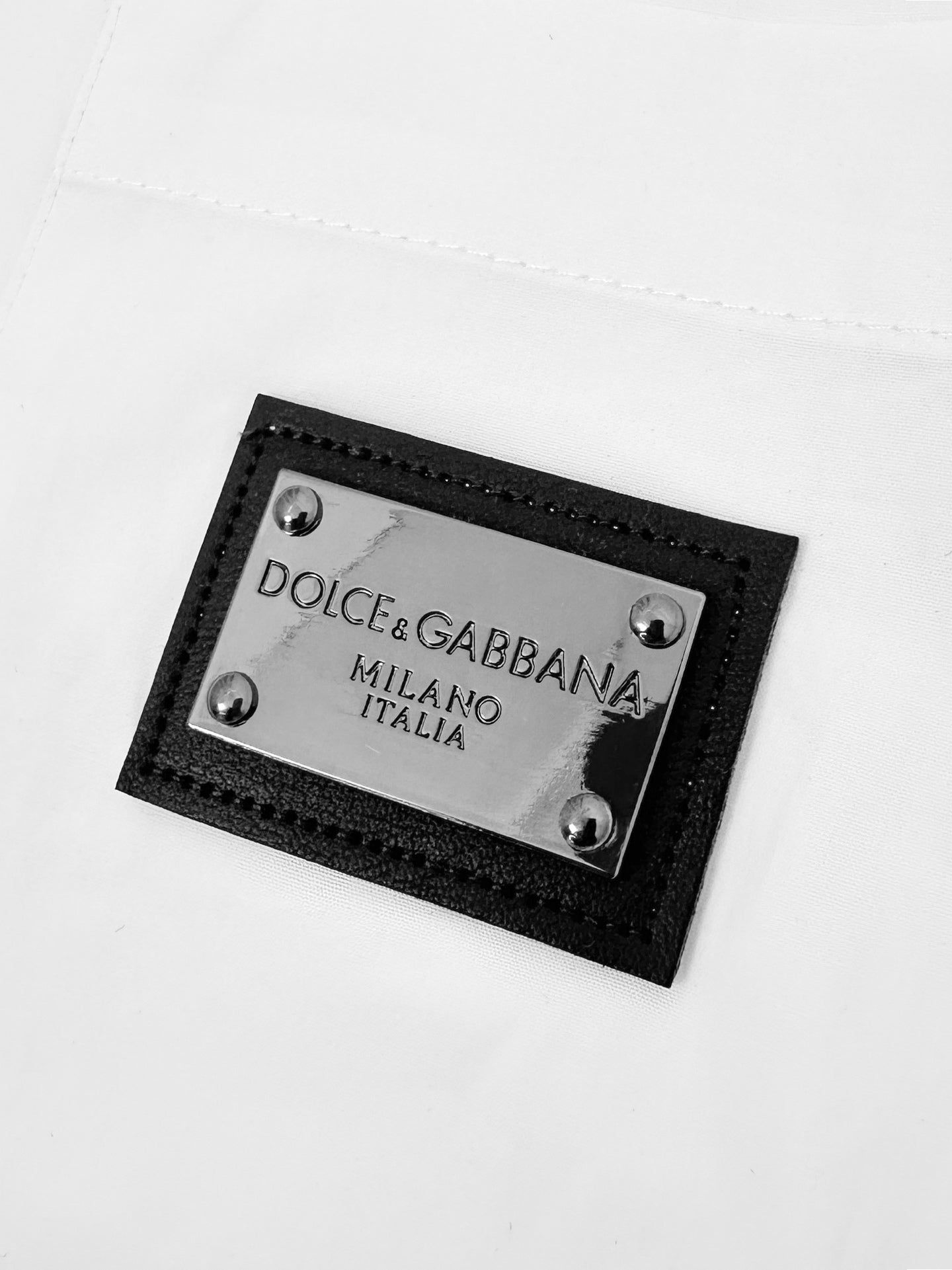 Dolce & Gabbana Logo Plate Short-Sleeved Shirt