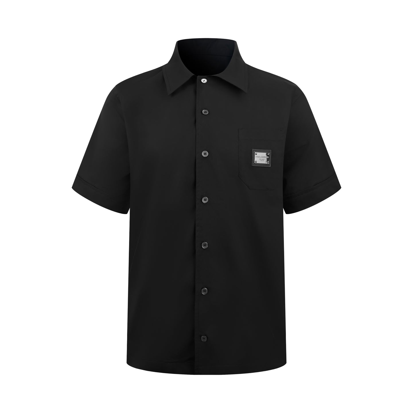 Dolce & Gabbana Plaque Short-Sleeve Shirt – Spring/Summer Collection