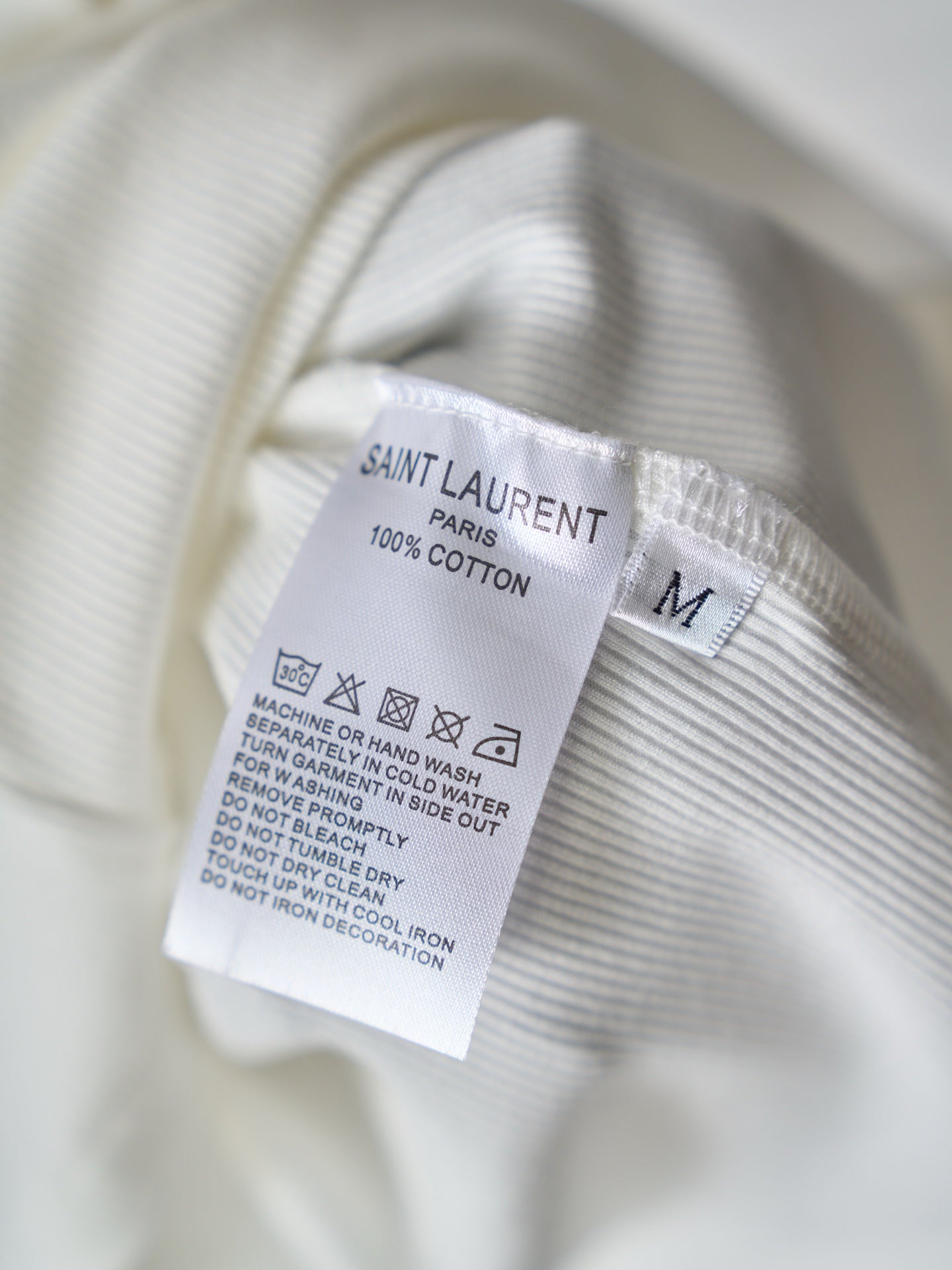 Saint Laurent YSL Embroidered Stretch Tank Top