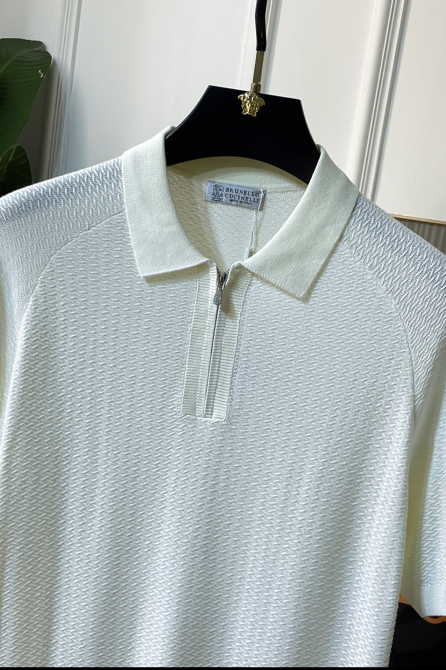 Brunello Cucinelli Knitted Silk-Cotton T-Shirt – Spring/Summer 2026SS Collection