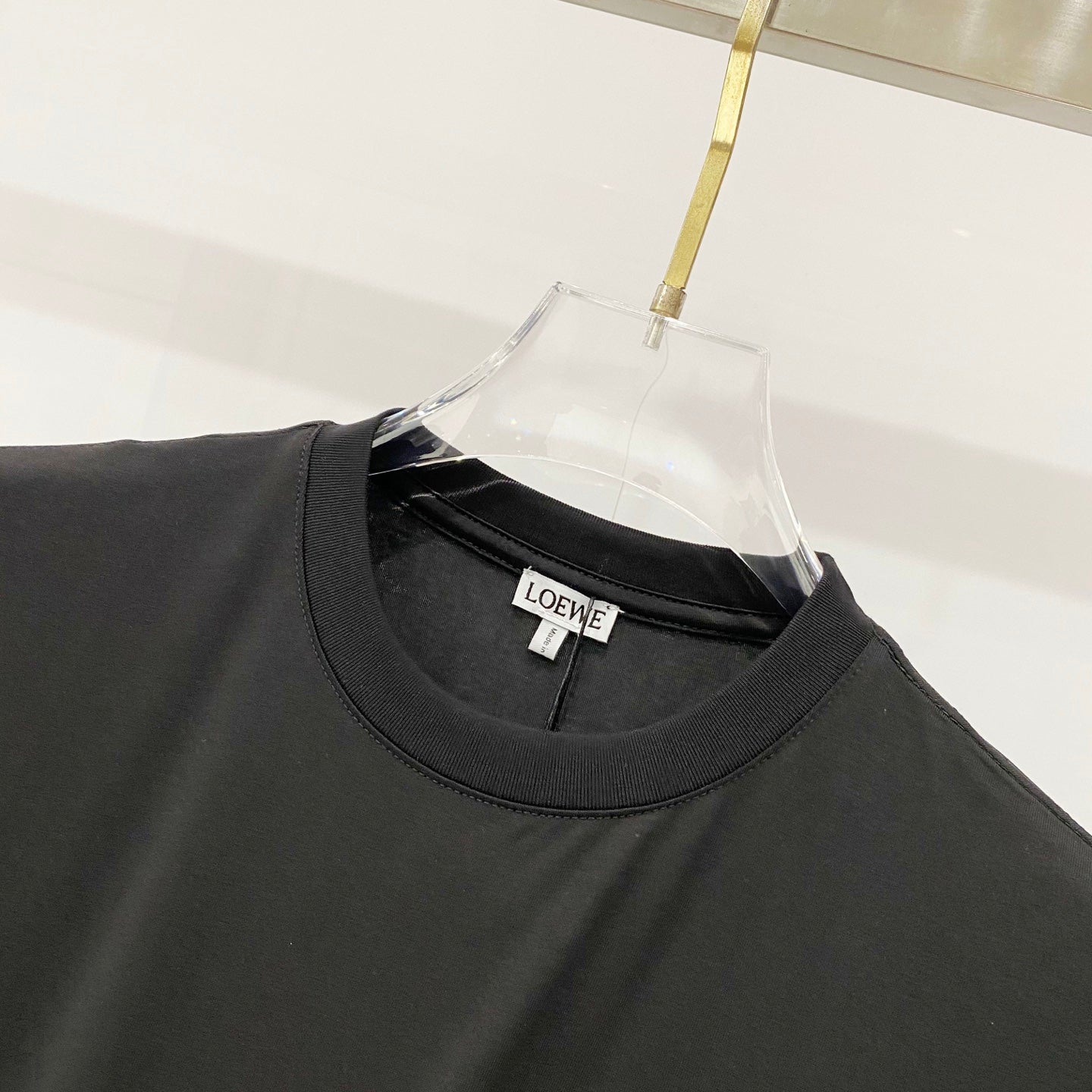 Loewe Rabbit Embroidery Mercerized Cotton T-Shirt