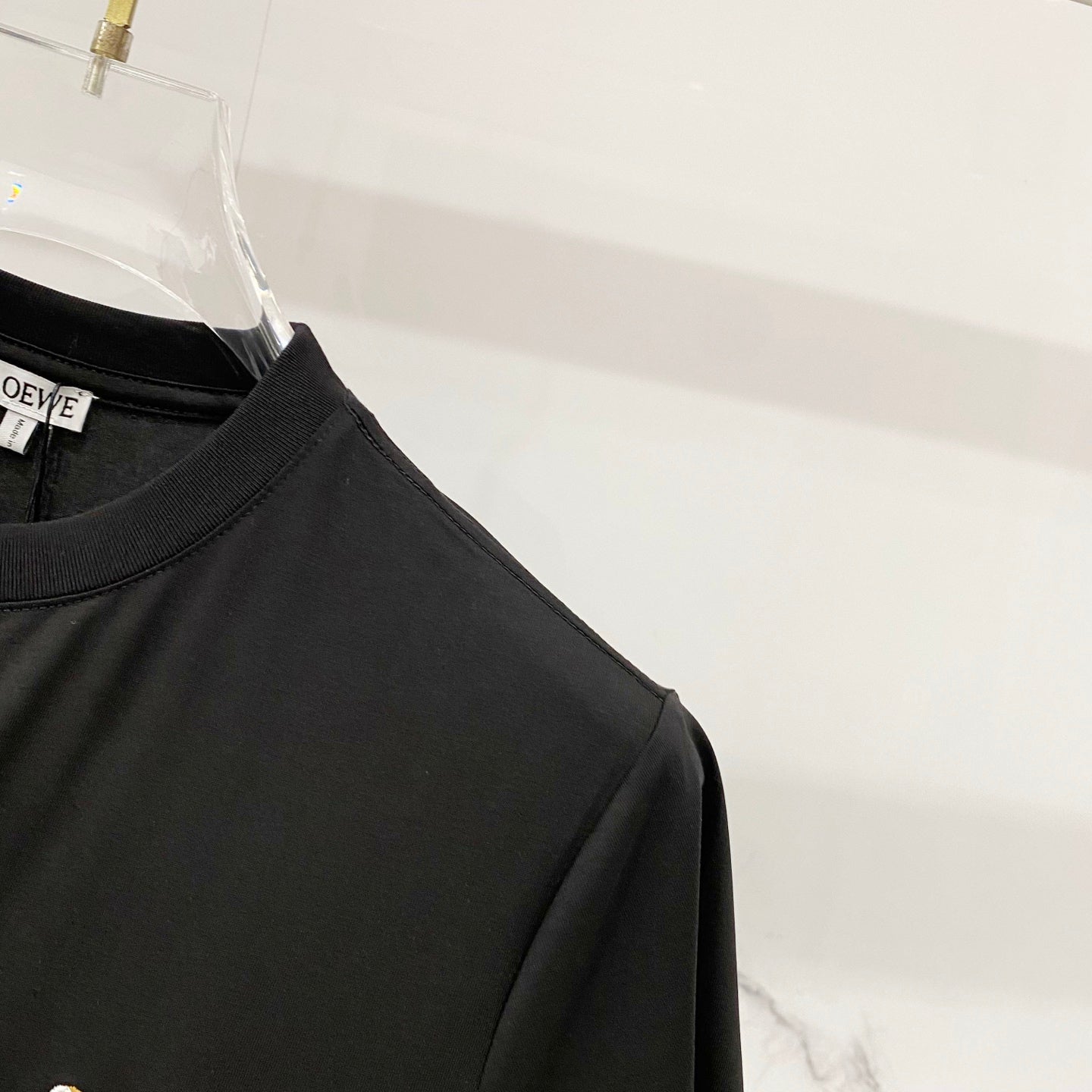 Loewe Rabbit Embroidery Mercerized Cotton T-Shirt