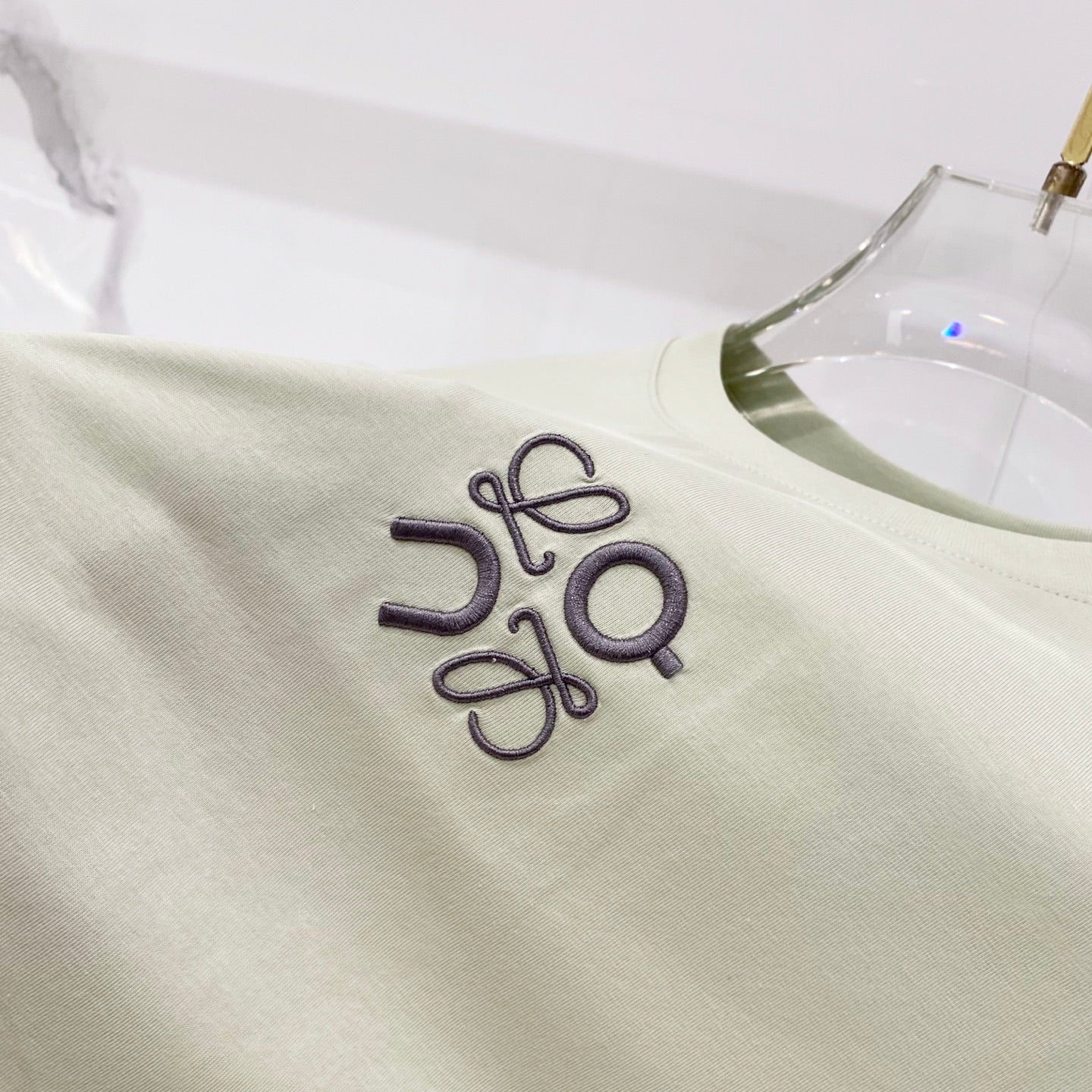 Loewe Mercerized Cotton Embroidered Logo T-Shirt