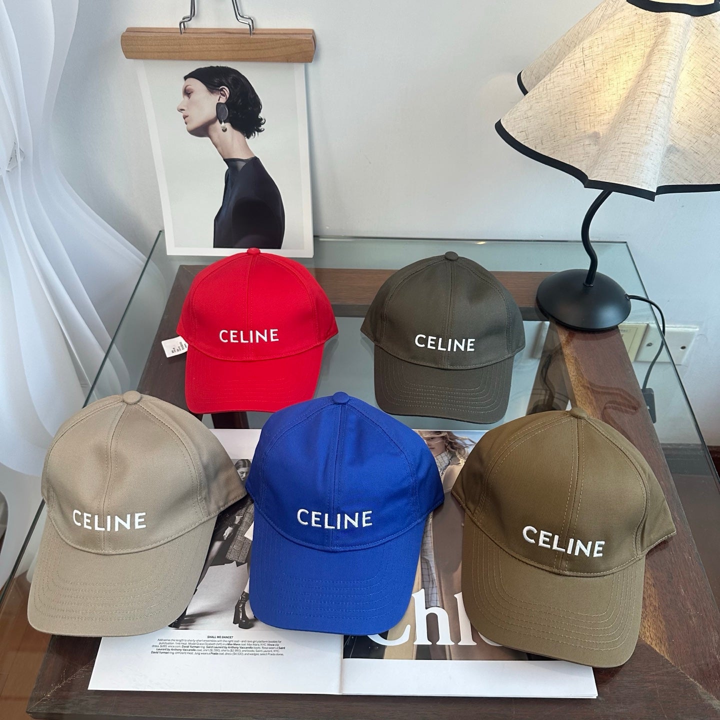 Celine Minimalist Logo Baseball Cap