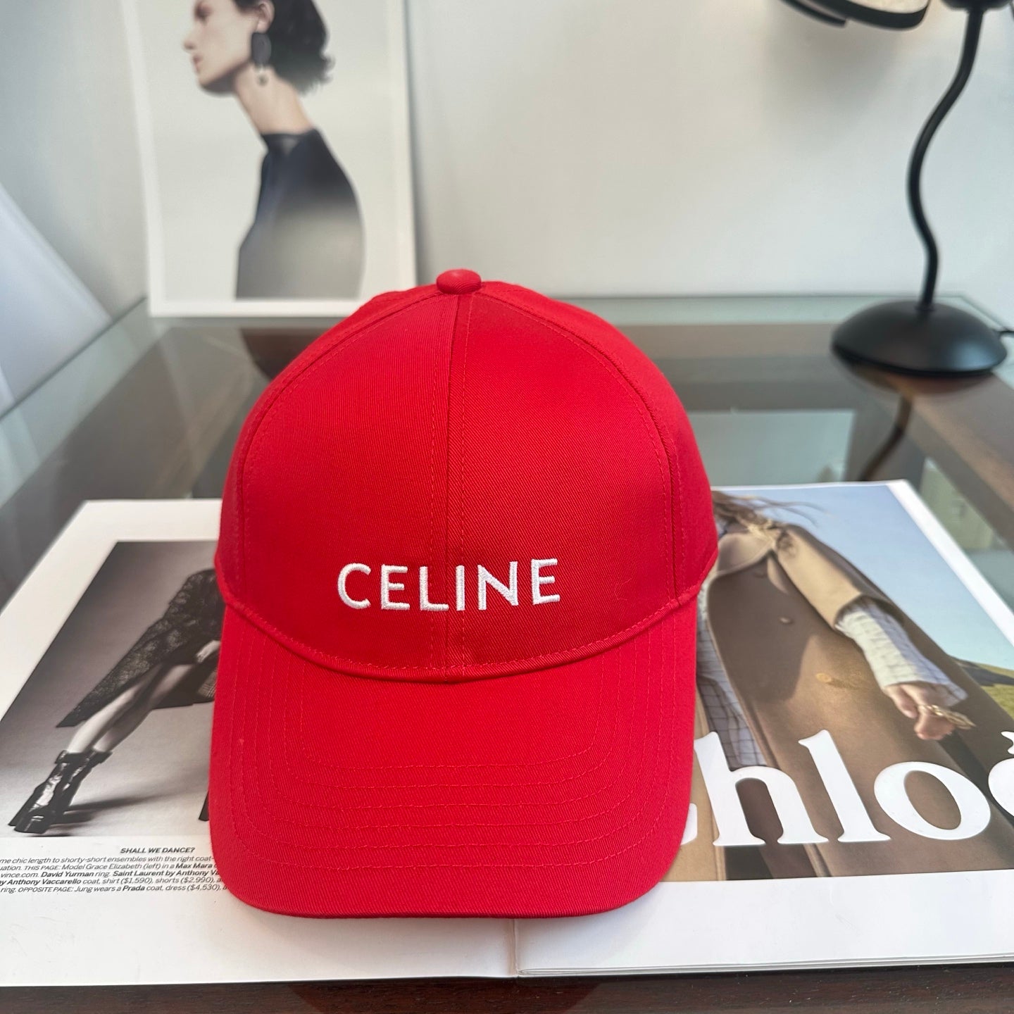 Celine Minimalist Logo Baseball Cap