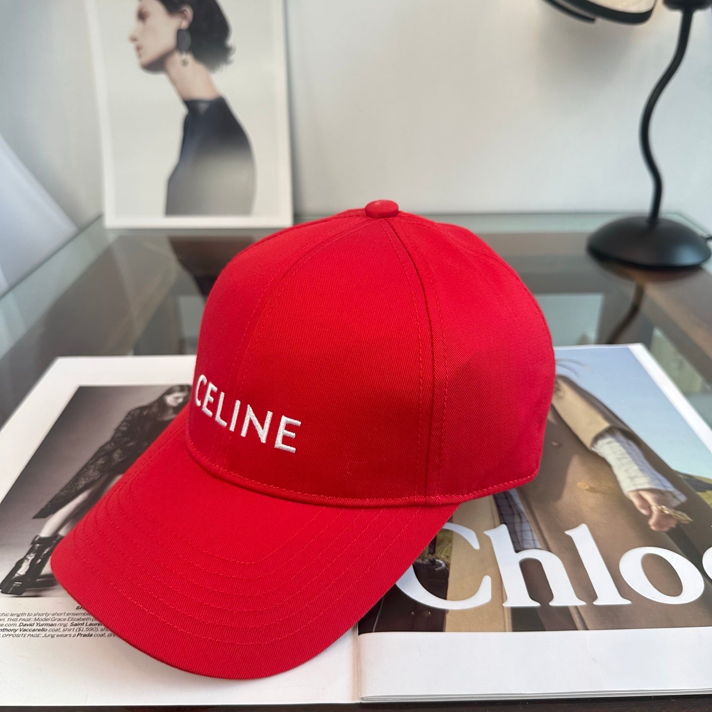 Celine Minimalist Logo Baseball Cap