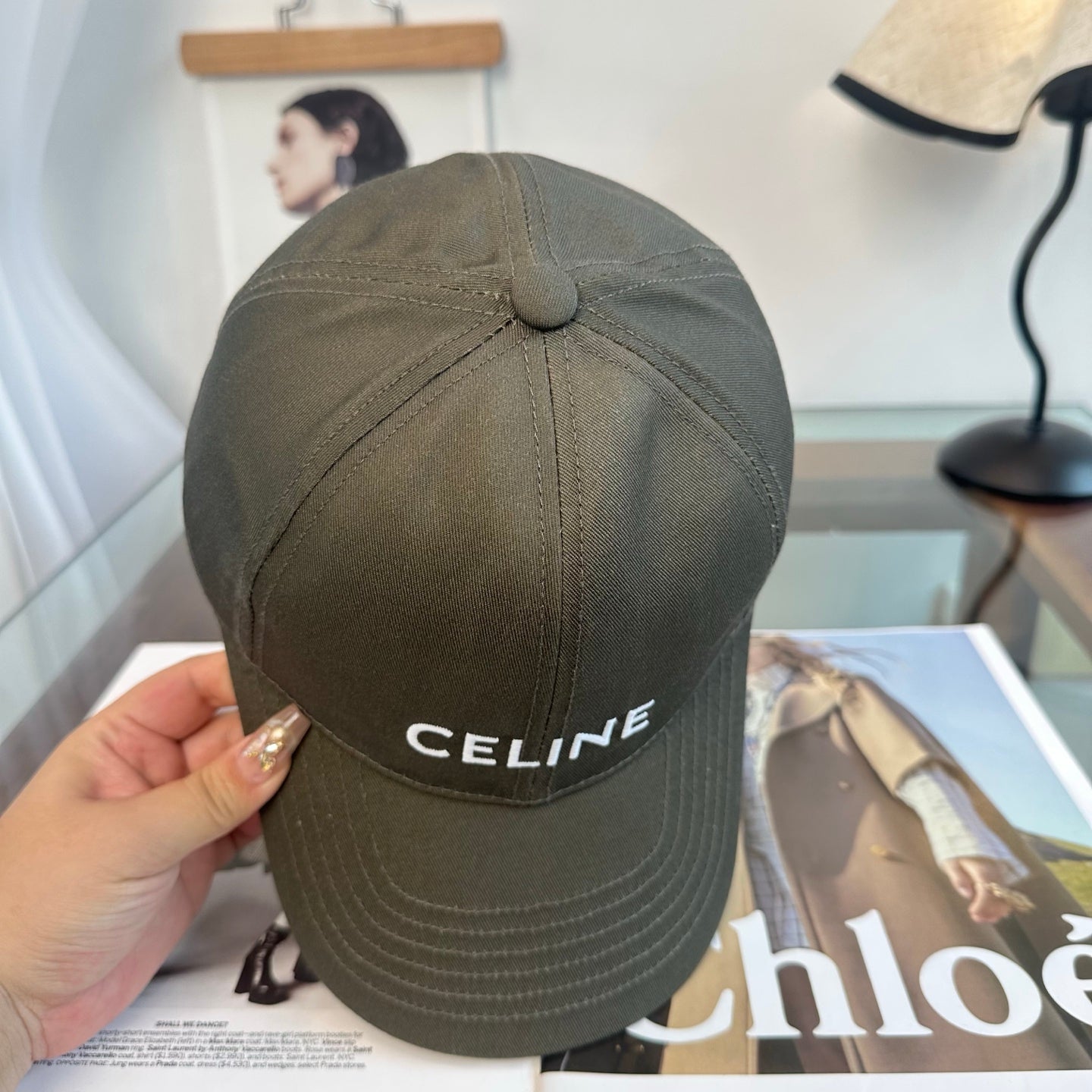 Celine Minimalist Logo Baseball Cap