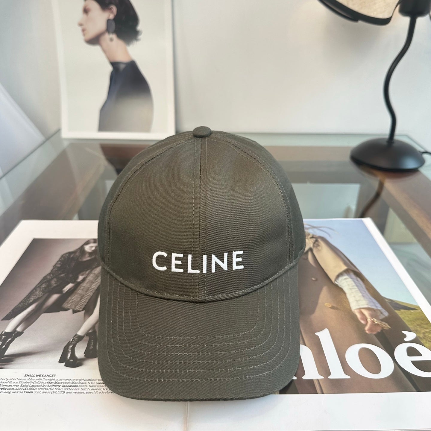 Celine Minimalist Logo Baseball Cap