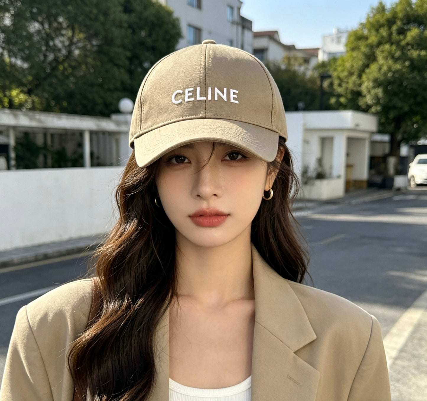 Celine Minimalist Logo Baseball Cap
