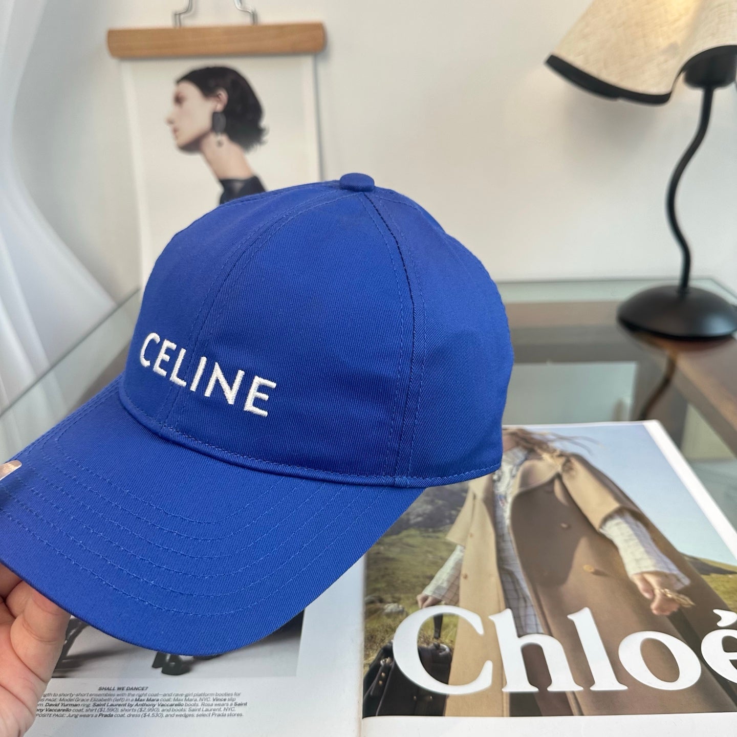 Celine Minimalist Logo Baseball Cap
