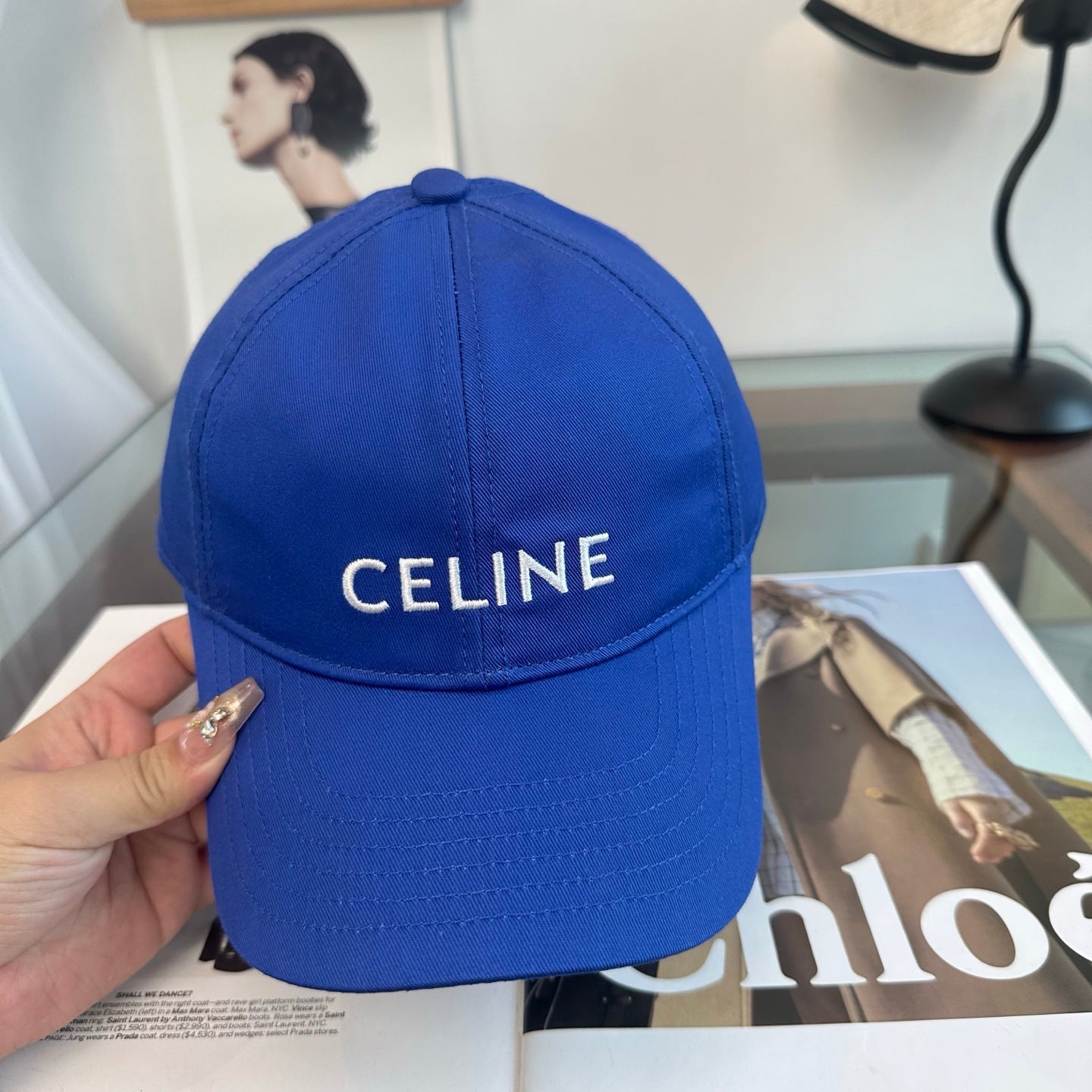 Celine Minimalist Logo Baseball Cap